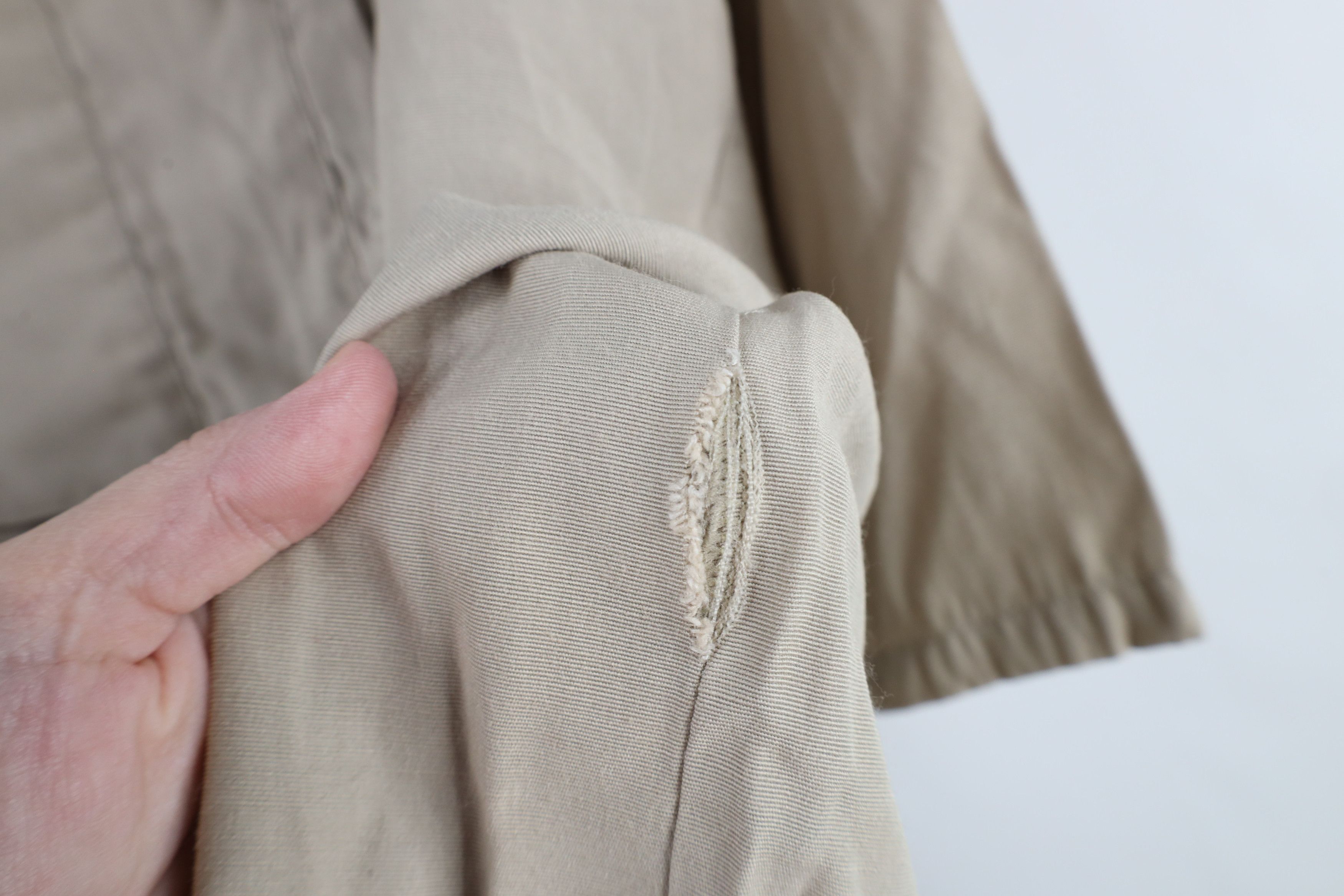 Vintage Vintage 90s Streetwear Blend Collared Button Shirt Beige Size US XL / EU 56 / 4 - 8 Thumbnail