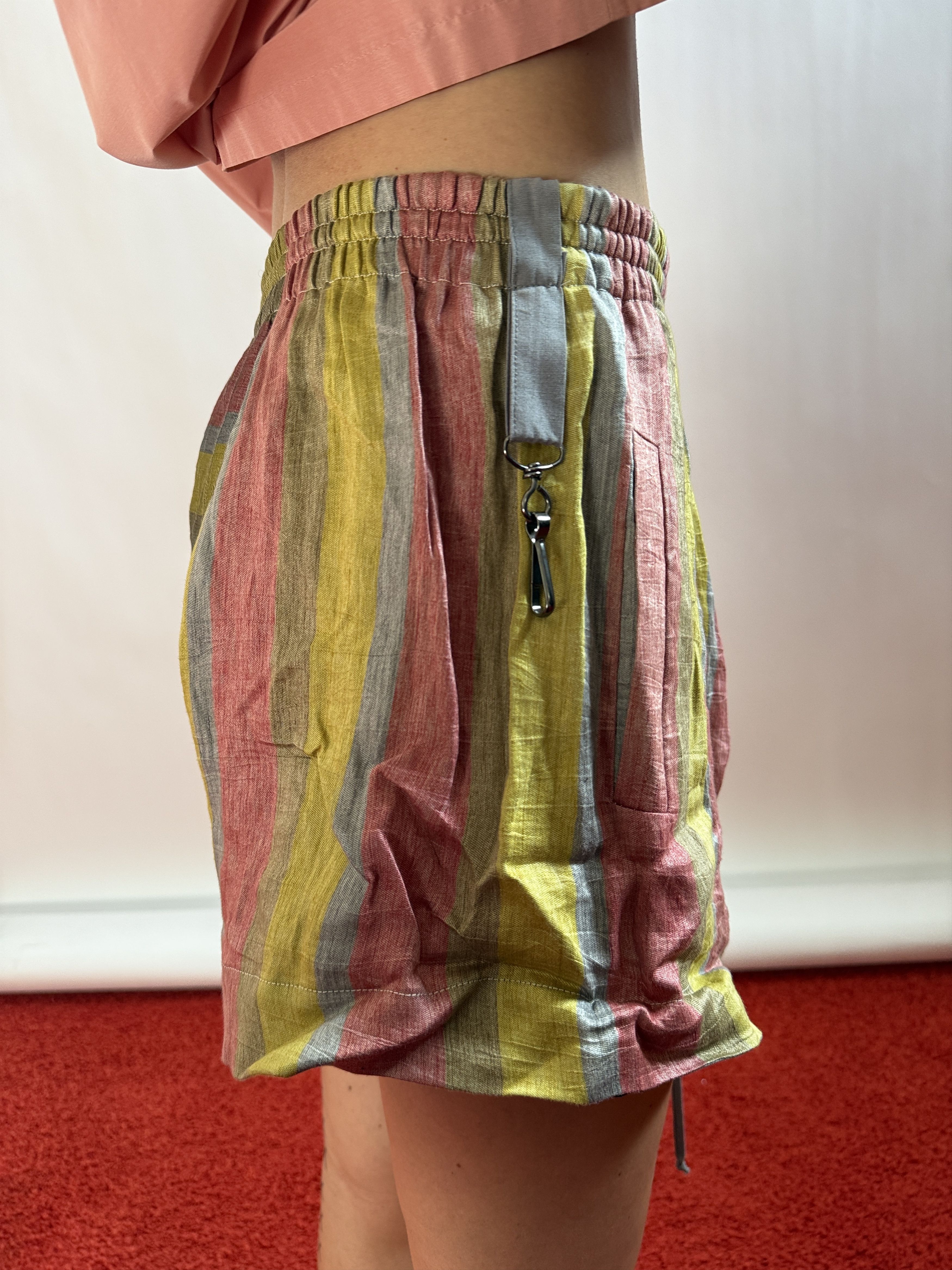 Vivienne Westwood 1/1 2012 Sample Anglomania Linen Sample Combination Shorts Size 28" / US 6 / IT 42 - 2 Thumbnail
