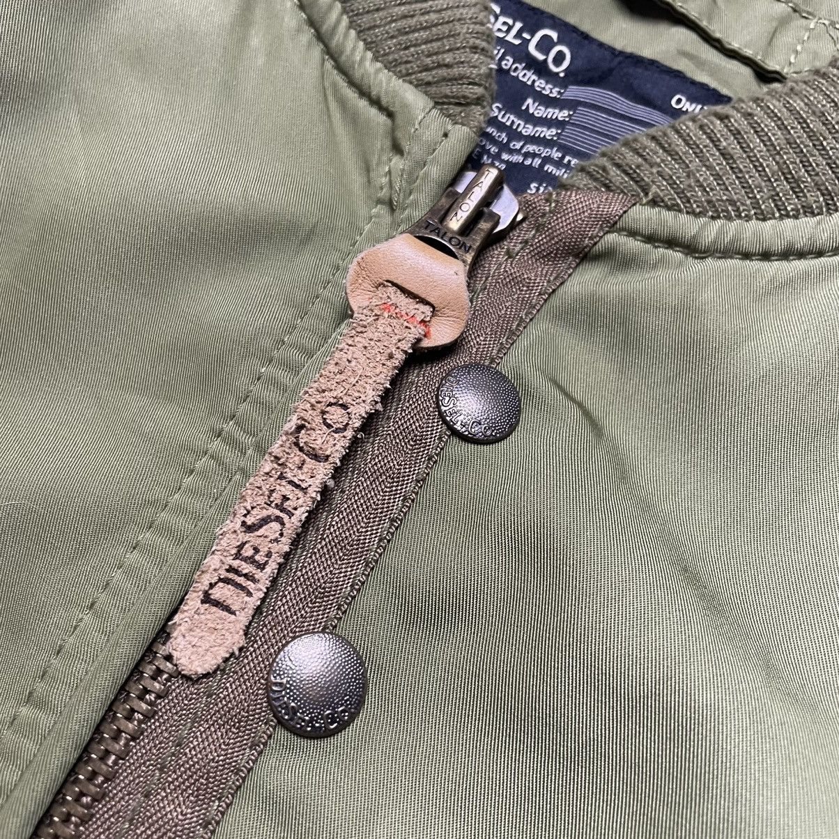 Diesel × Vintage Diesel Co Bomber Jacket Military Green Military Fashion Sz L Size US L / EU 52-54 / 3 - 16 Thumbnail