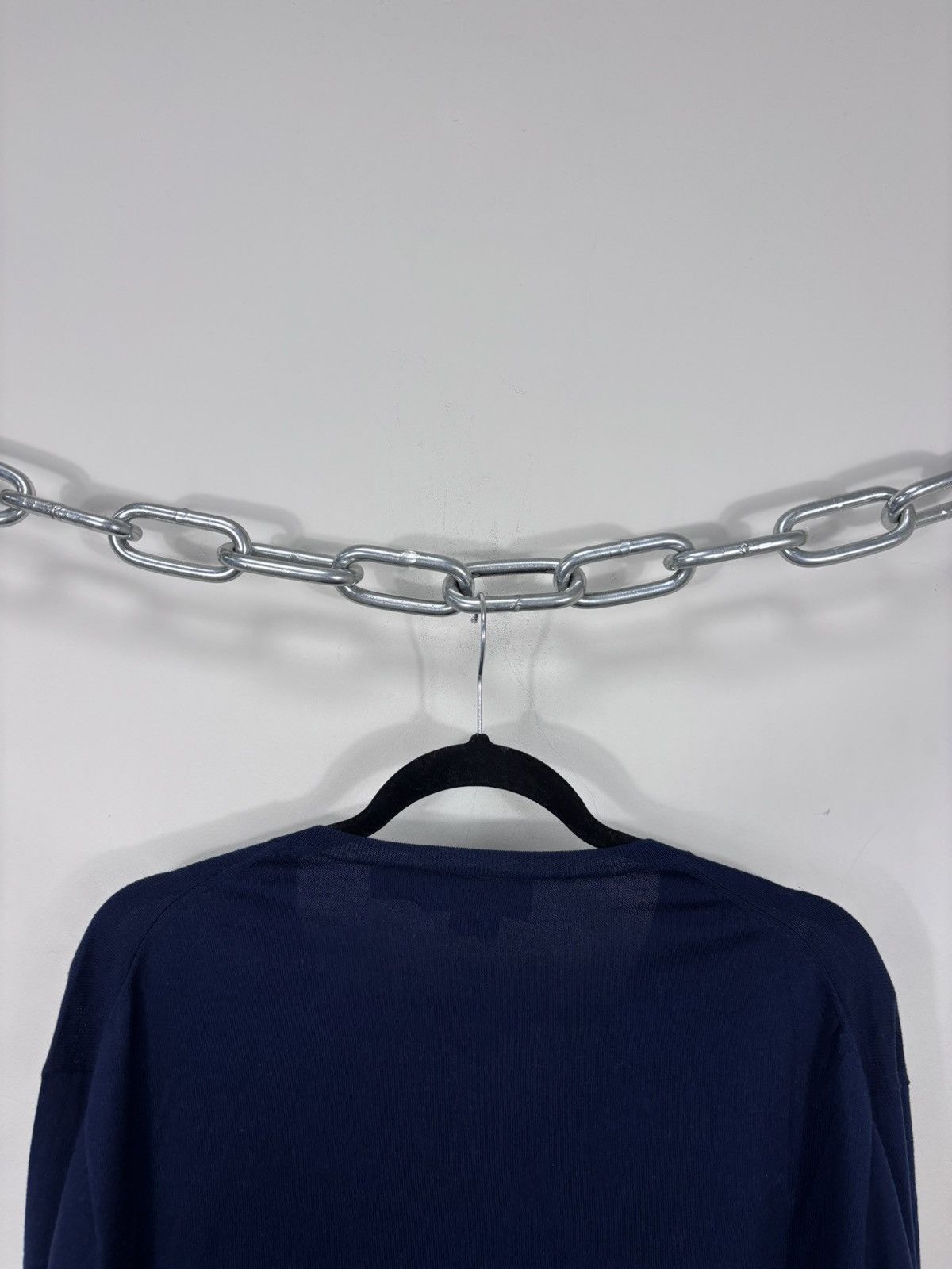 Polo Ralph Lauren Vintage Polo Ralph Lauren Blue Pima Cotton V-Neck Sweater Size US XXL / EU 58 / 5 - 11 Thumbnail