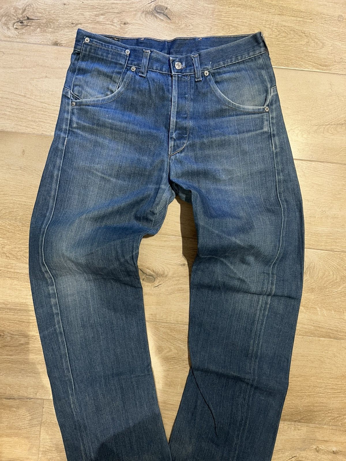 Levi's Levi’s Engineer Italy/UK dual Made Cinch Back Button Fly Size US 32 / EU 48 - 2 Thumbnail