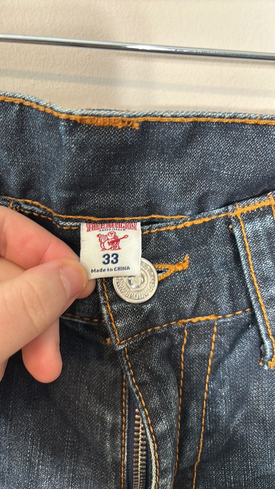 True Religion True Religion Section Straight Jeans Size US 33 - 3 Thumbnail