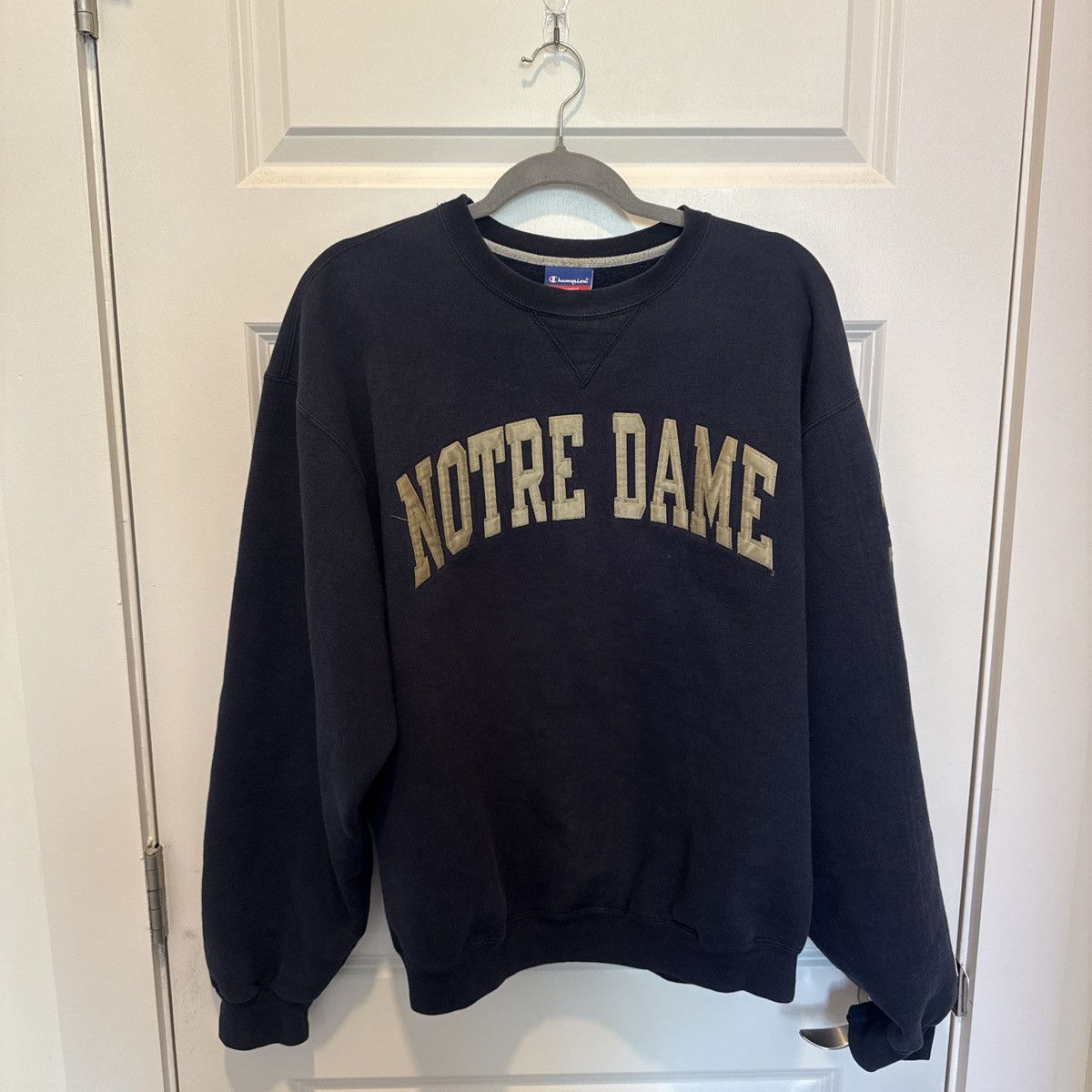 Vintage Vintage 90s Notre Dame Sweatshirt Size US L / EU 52-54 / 3 - 1 Thumbnail