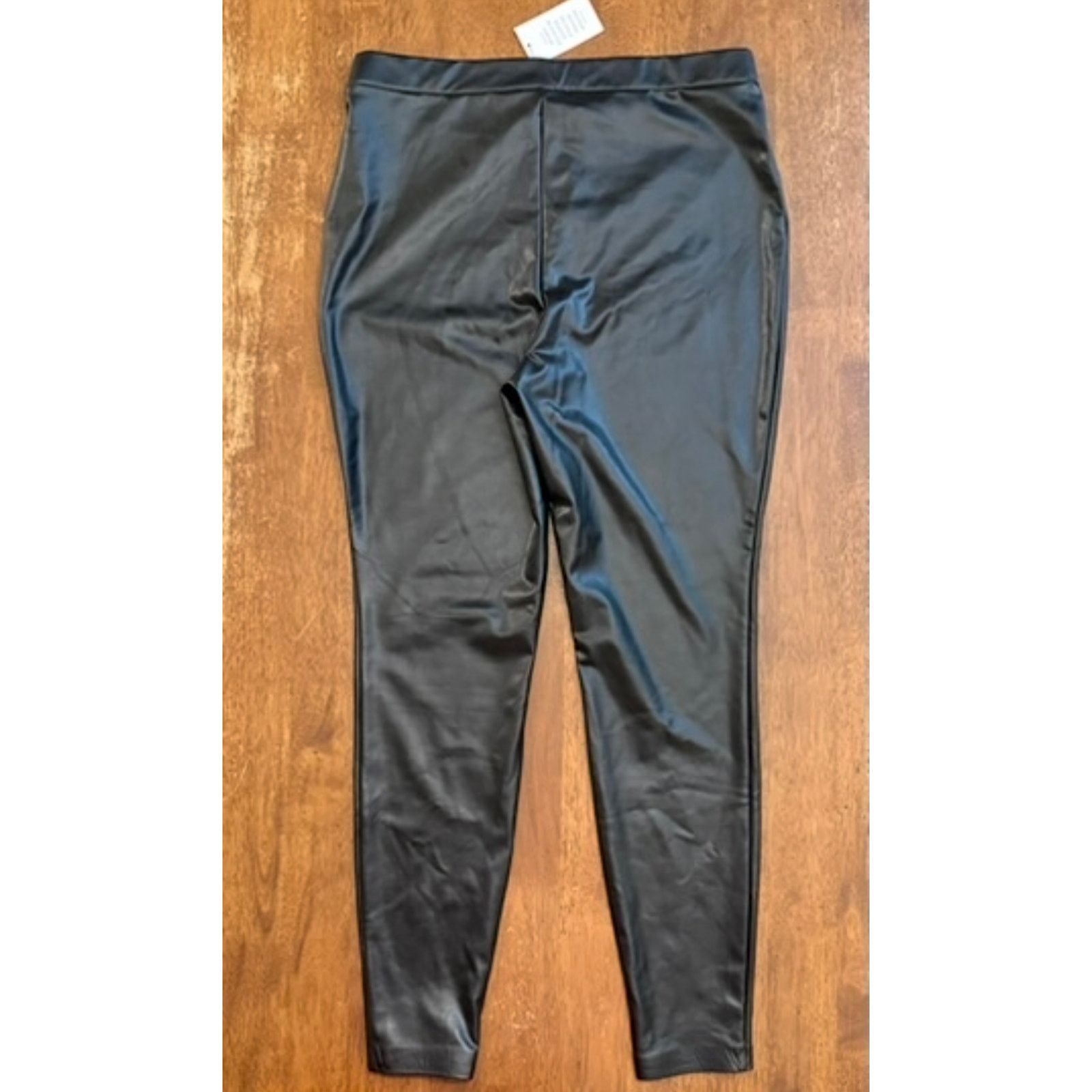 Other NWT Eloquii Black Faux Leather Leggings, size 14 Size 36" / US 14 / IT 50 - 1 Thumbnail