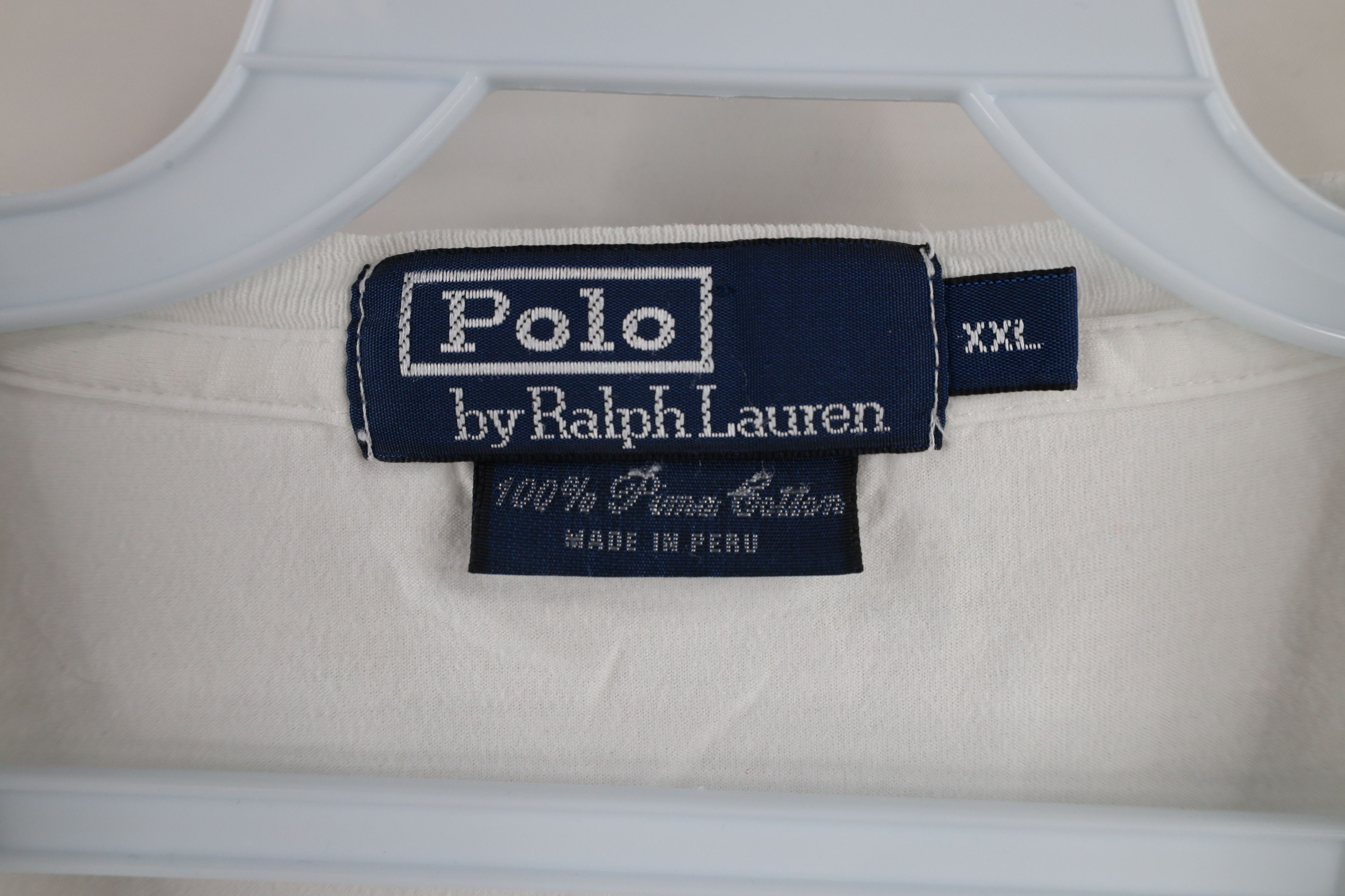 Ralph Lauren × Vintage Vintage 90s Ralph Lauren Pima Cotton Short Sleeve T-Shirt Size US XXL / EU 58 / 5 - 6 Thumbnail