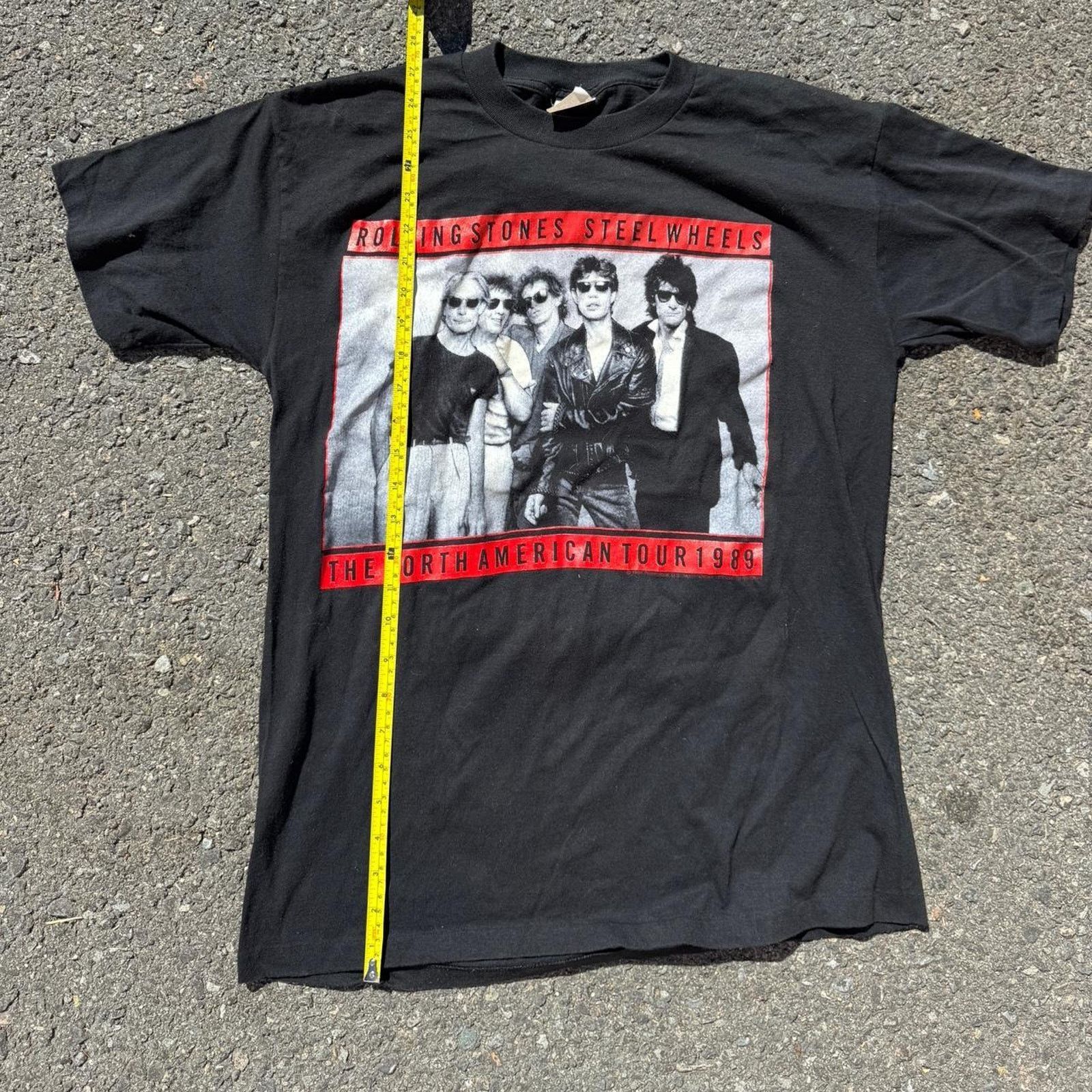 Vintage Vtg Rolling Stones North American Tour 1989 T-Shirt Size XL Size US XL / EU 56 / 4 - 7 Thumbnail