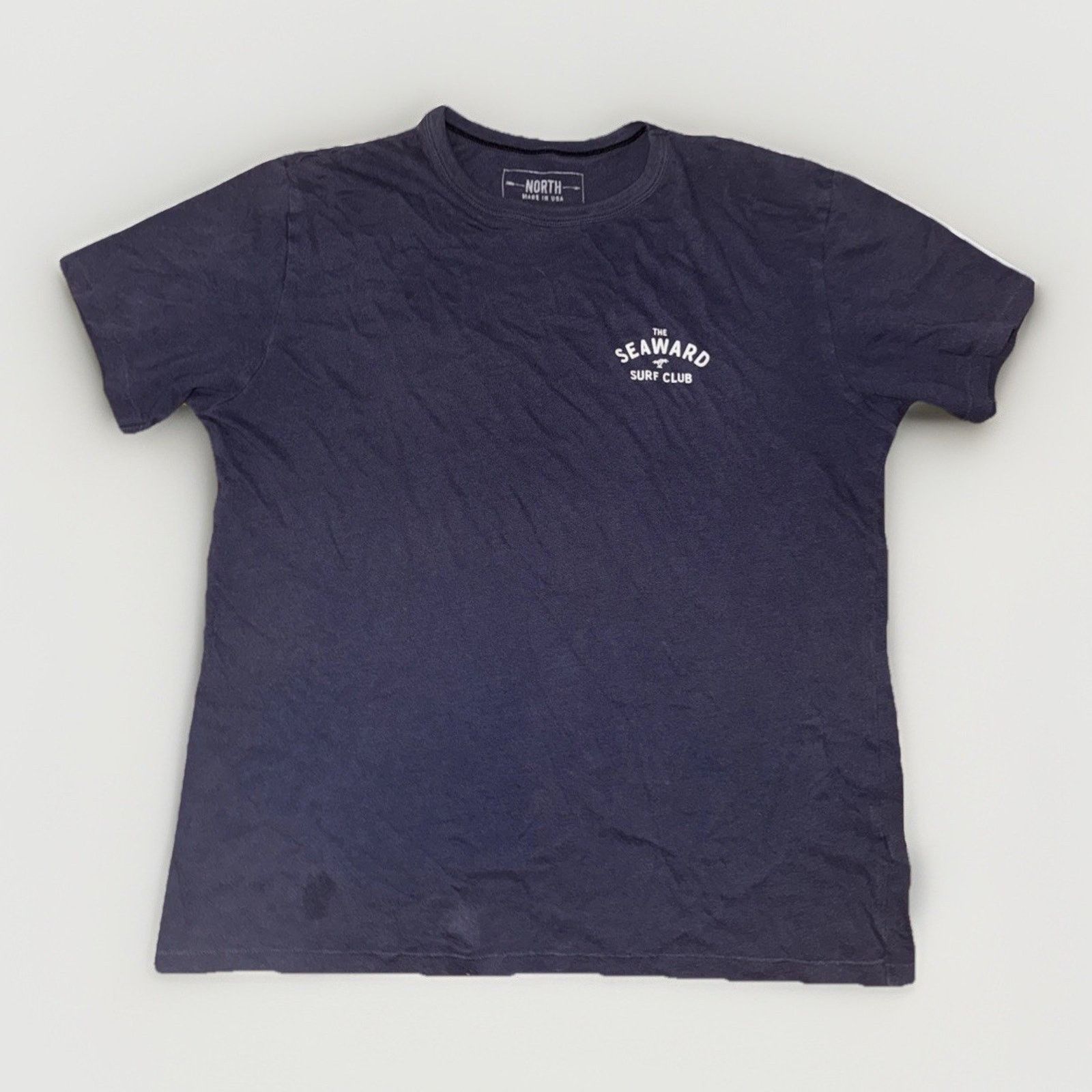 Vintage The Seaward Surf Club T-Shirt Navy XL 22x26 French Terry Size US XL / EU 56 / 4 - 1 Thumbnail