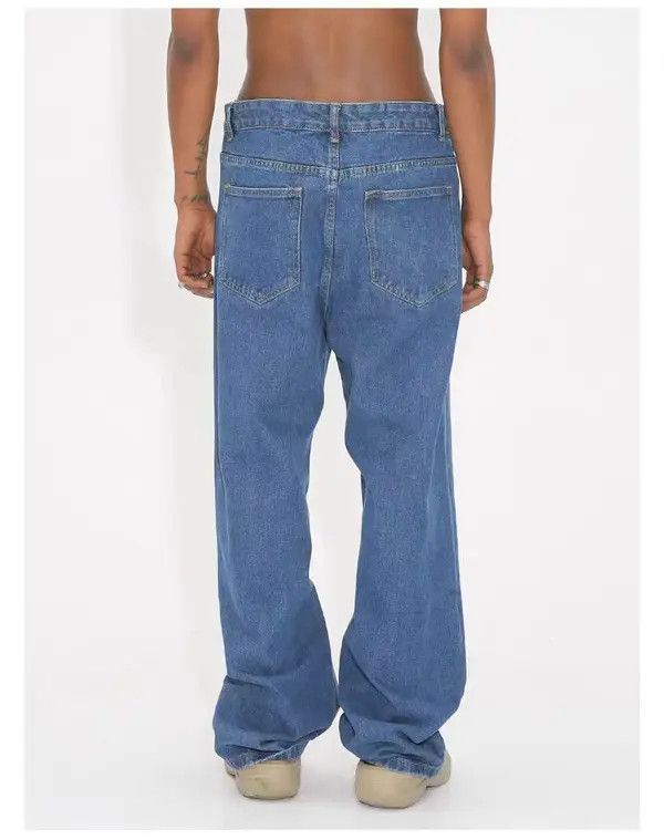 VIBE Vintage Street Casual Straight Leg Dark Blue Jeans Size US 30 / EU 46 - 5 Thumbnail
