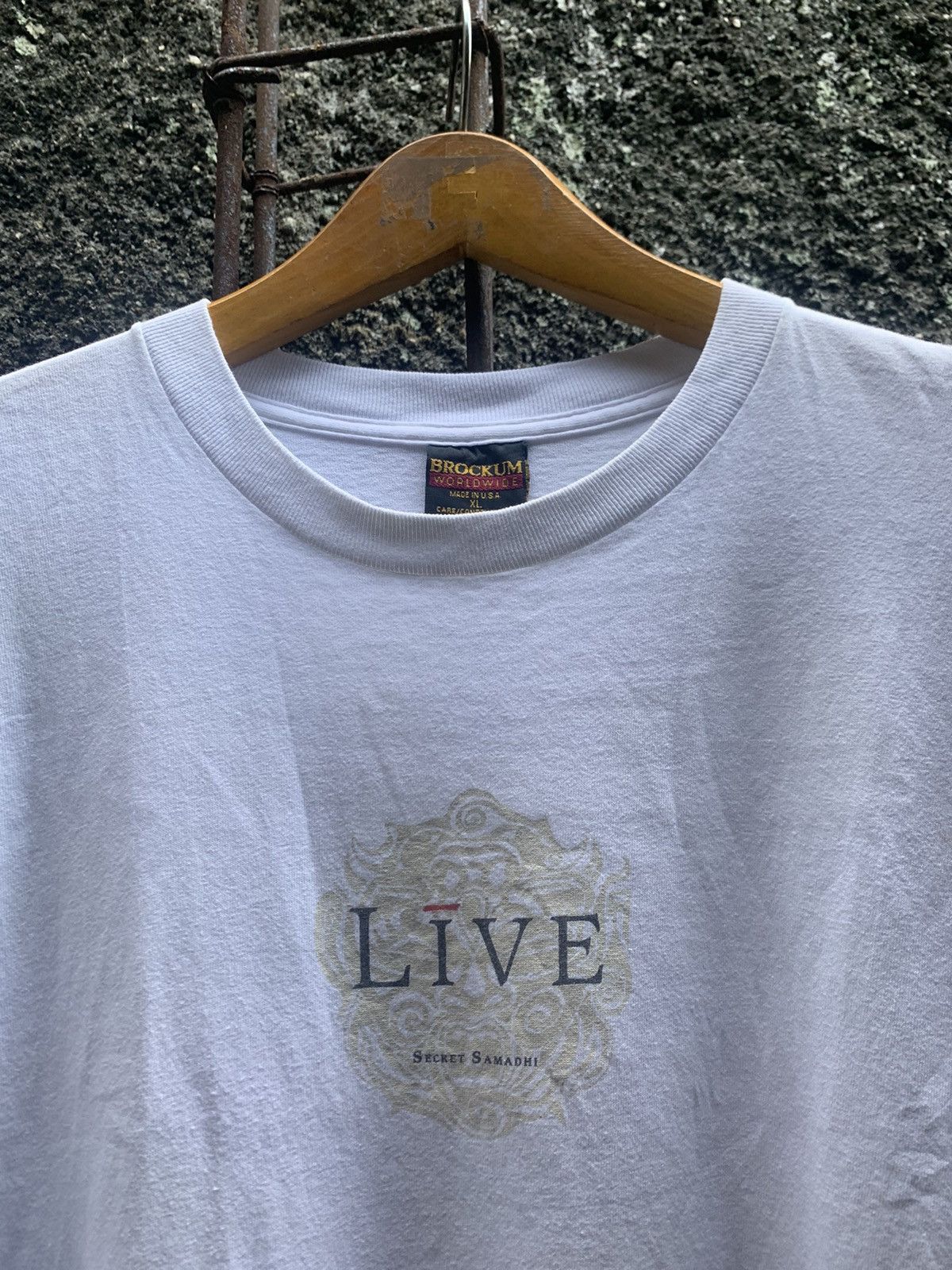 Image of Band Tees x Brockum Vintage Live Secret Samadi Tour 1997 in White, Men's (Size XL)