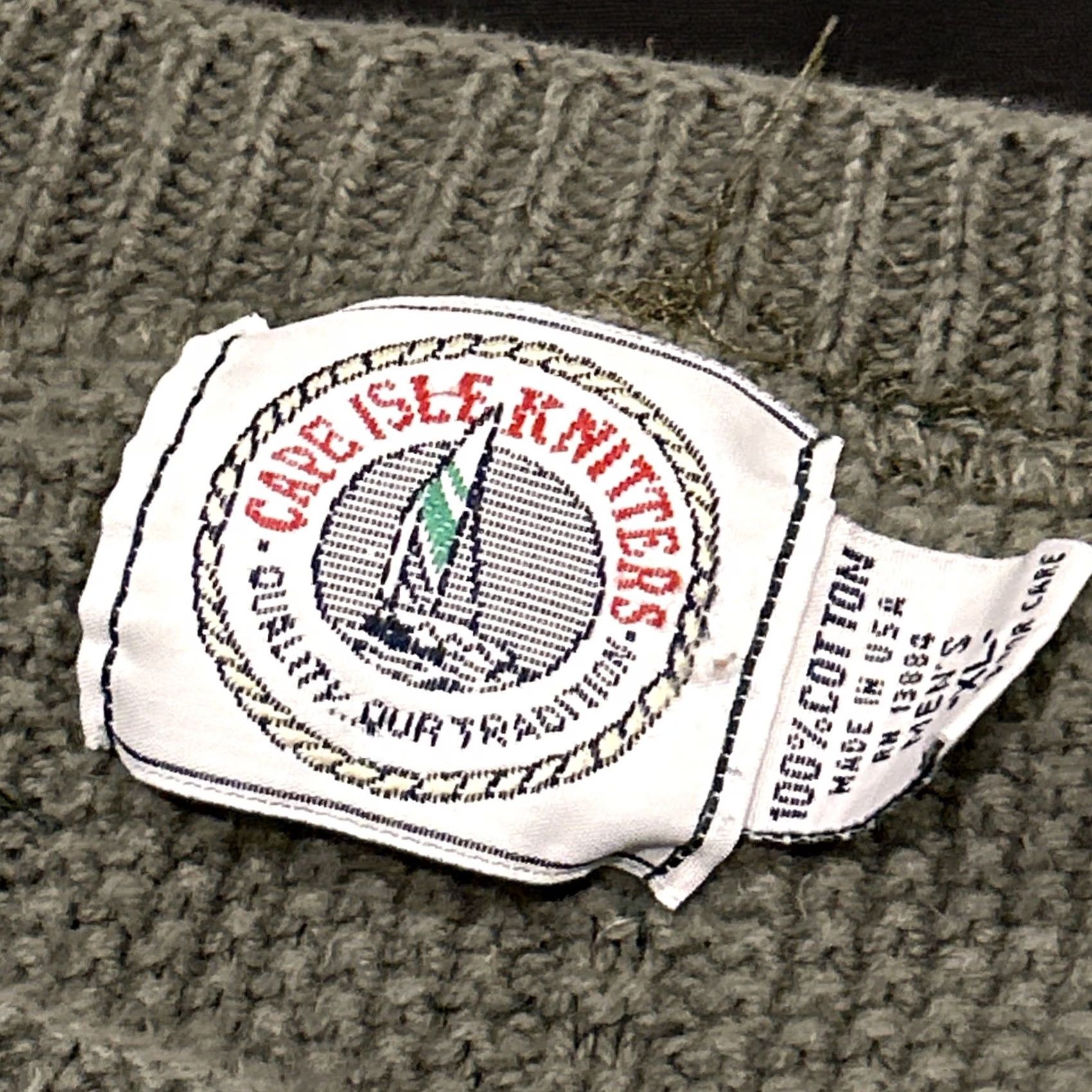 Vintage VINTAGE Cape Isle Knitters Sweater Heavy Knit Green Cotton Pullover XL Men Crew Neck Classic Heavyweight Knit XL Green Pullover Mens Size US XL / EU 56 / 4 - 2 Thumbnail
