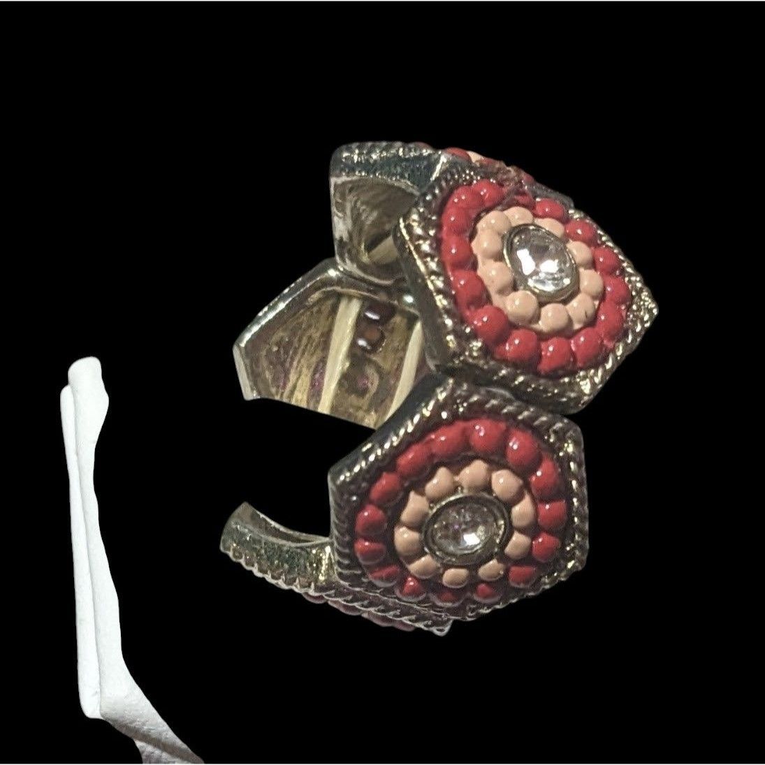 Other Gemmed Bohemian Geometric Stretch Ring Size 7 1/2 Size ONE SIZE - 9 Thumbnail