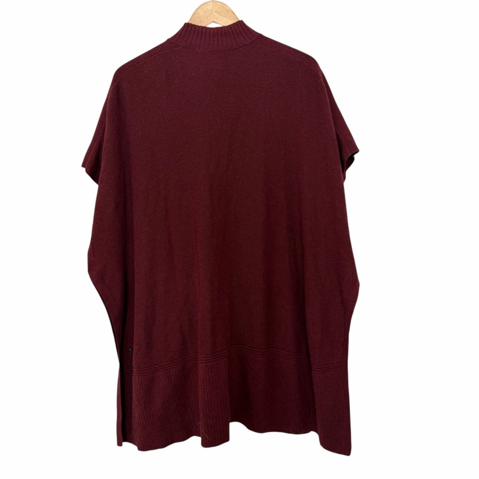 Lululemon Lululemon Maroon Call Me Cozy Wrap Full Zip Poncho OS Size ONE SIZE - 5 Thumbnail