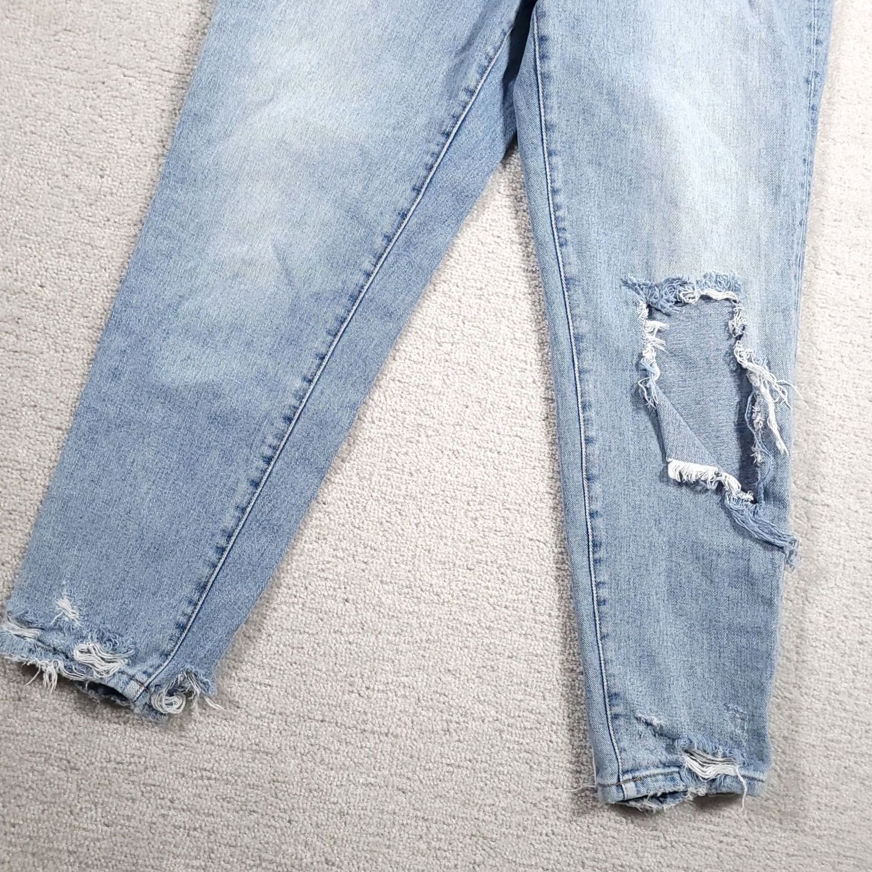 Denime Vervet Jeans Ankle Skinny Fit Women's Size 29 Distressed Denim Destroyed Modern Hipster Size 29" - 4 Thumbnail