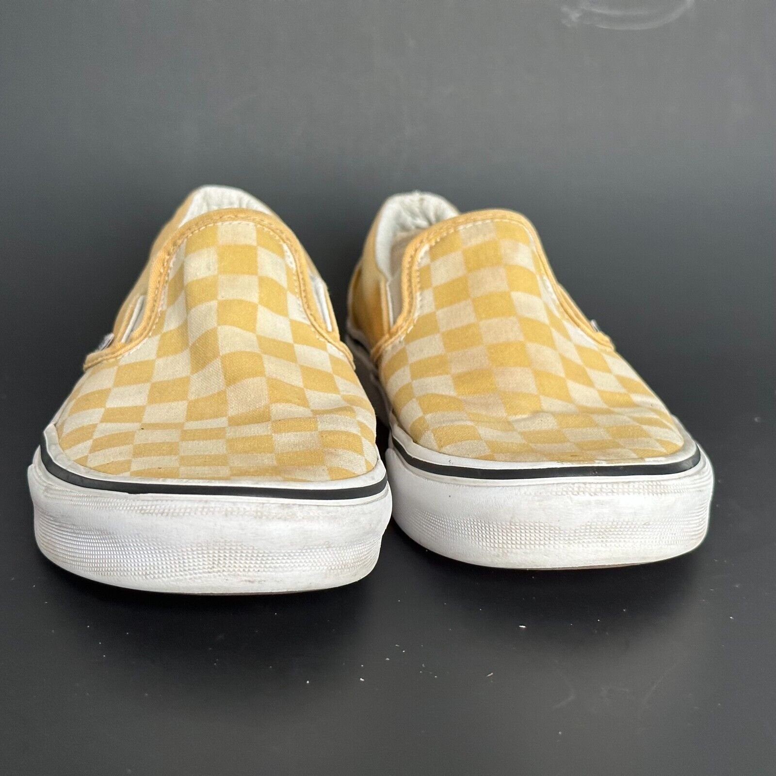 Vans VANS Classic Slip On Checker Yellow&White Men 6/Wo7.5 Skater Size US 6 / EU 39 - 8 Thumbnail