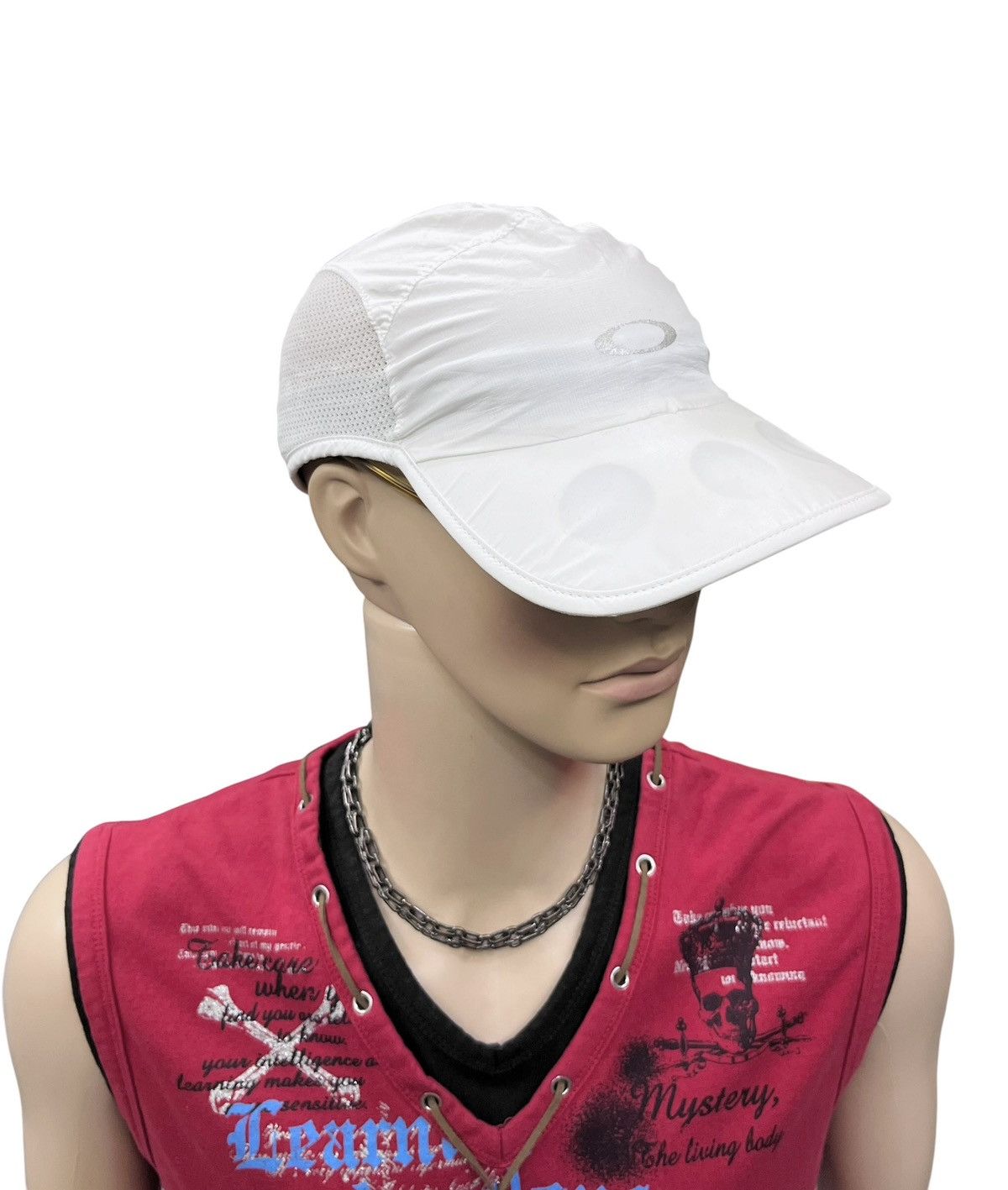 Oakley Vintage Oakley Q-Max Tech 5 Panel Cap Mesh Vent Gorpcore Y2K Size ONE SIZE - 2 Thumbnail
