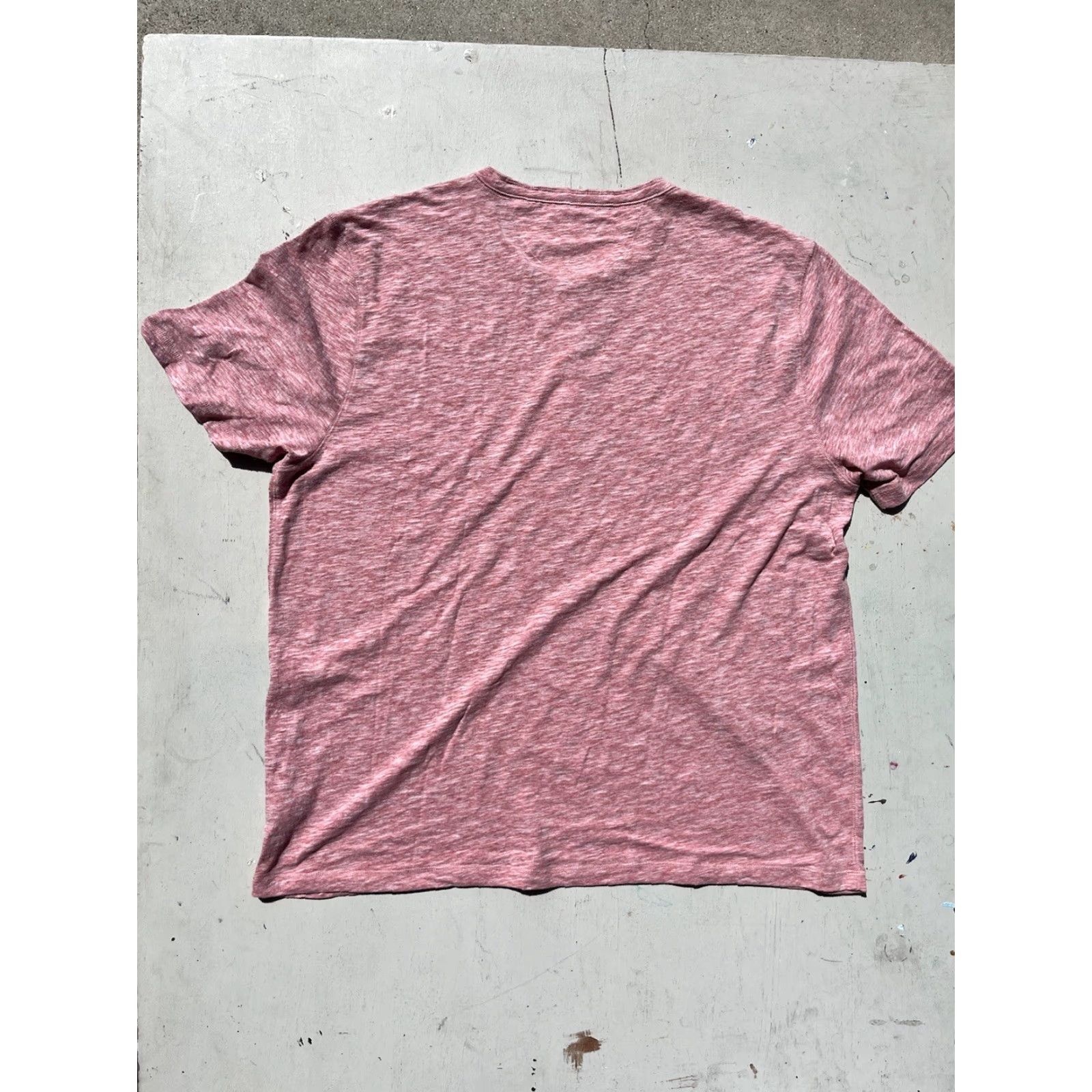 Faherty Faherty T-Shirt Henley Pink Solid 2XL City Preppy Casual Beach Oversized Mens Shirt Size US XXL / EU 58 / 5 - 7 Thumbnail