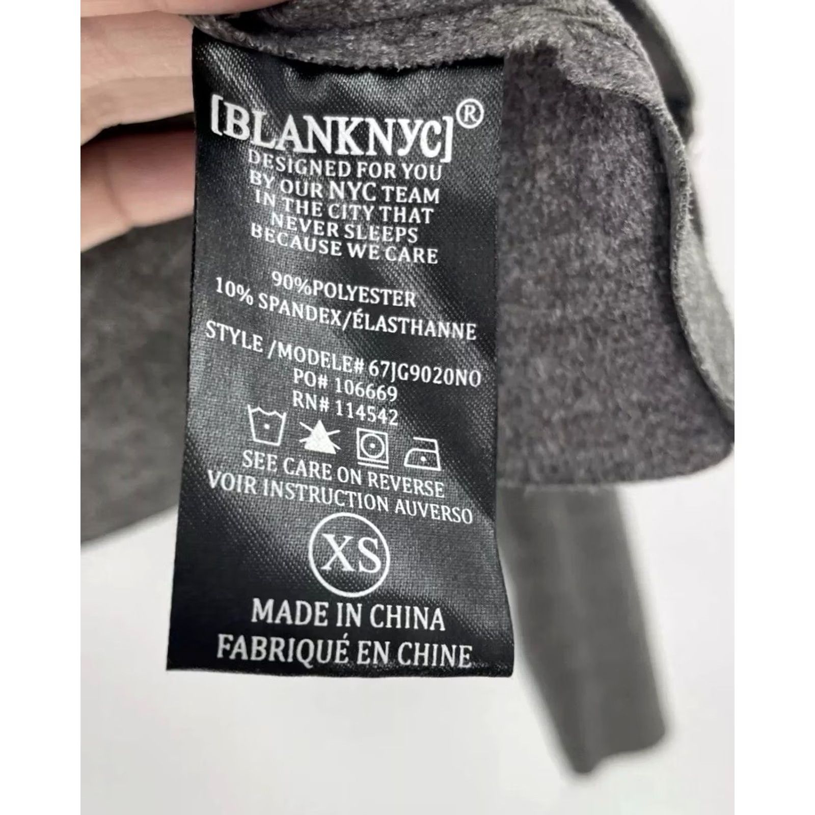 Vintage BLANKNYC Gray Faux Suede Moto Wrap Jacket XS Preppy Biker Women’s Size XS / US 0-2 / IT 36-38 - 3 Thumbnail