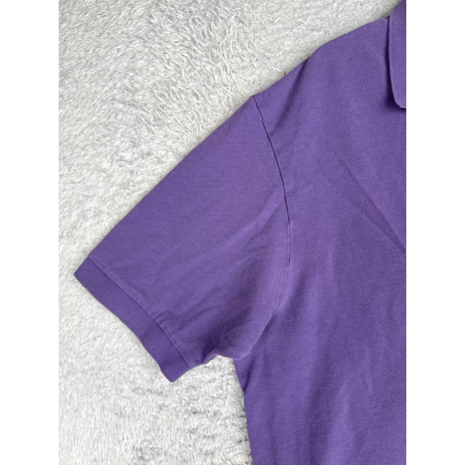 Ralph Lauren VINTAGE Ralph Lauren Polo Shirt Men 2XL Purple Short Sleeve 100% Cotton Golf Size US XXL / EU 58 / 5 - 3 Thumbnail