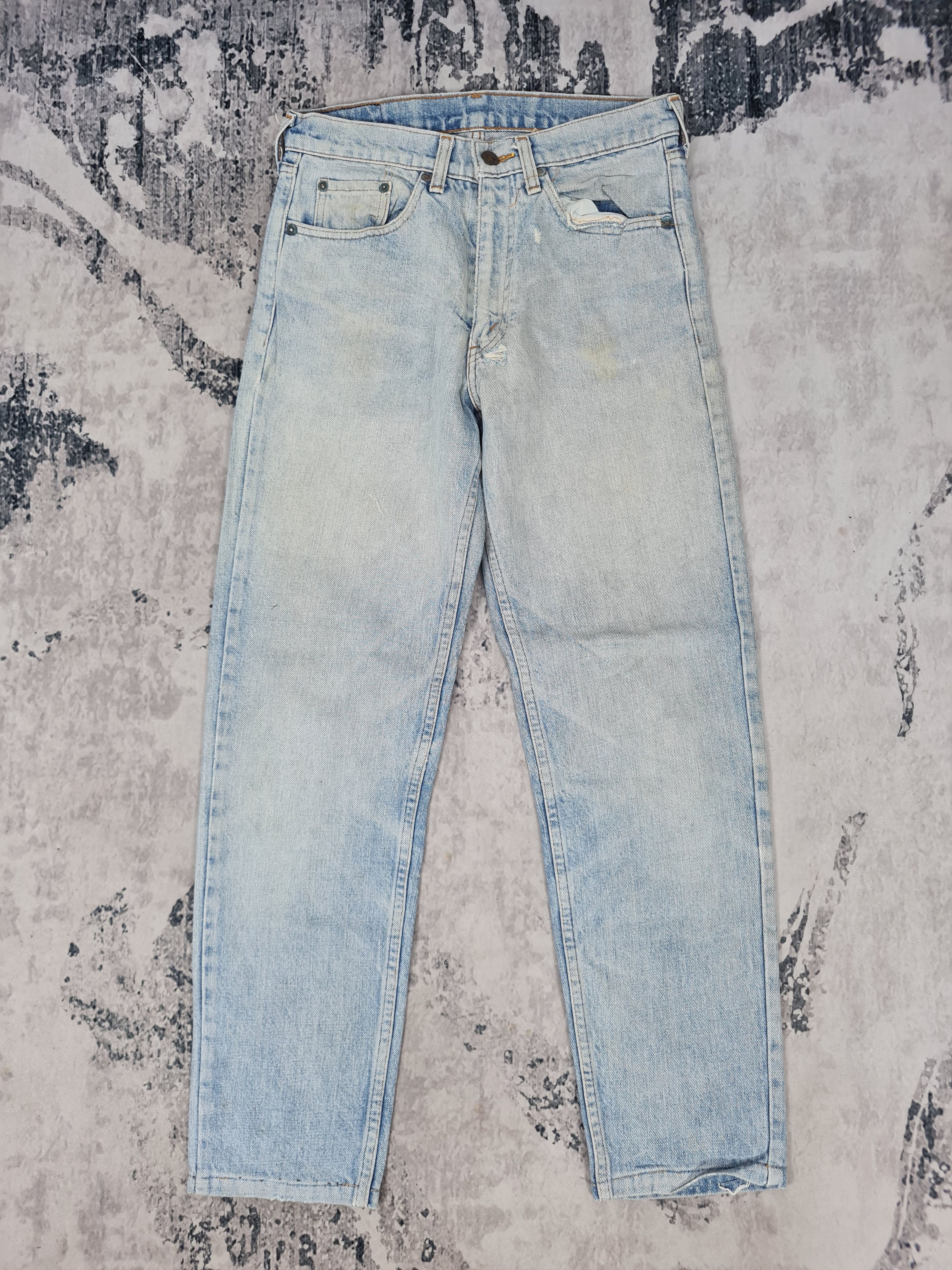 Levi's Vintage Clothing Vtg LEVIS 603 Slim Cut Light Blue Jeans L0368 Size 29X28 Size US 33 - 1 Thumbnail