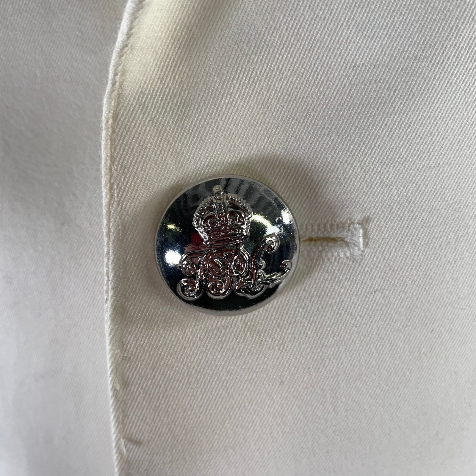Ralph Lauren RALPH LAUREN Size 46 White Cotton Notch Lapel Sport Coat Size 46L - 2 Thumbnail