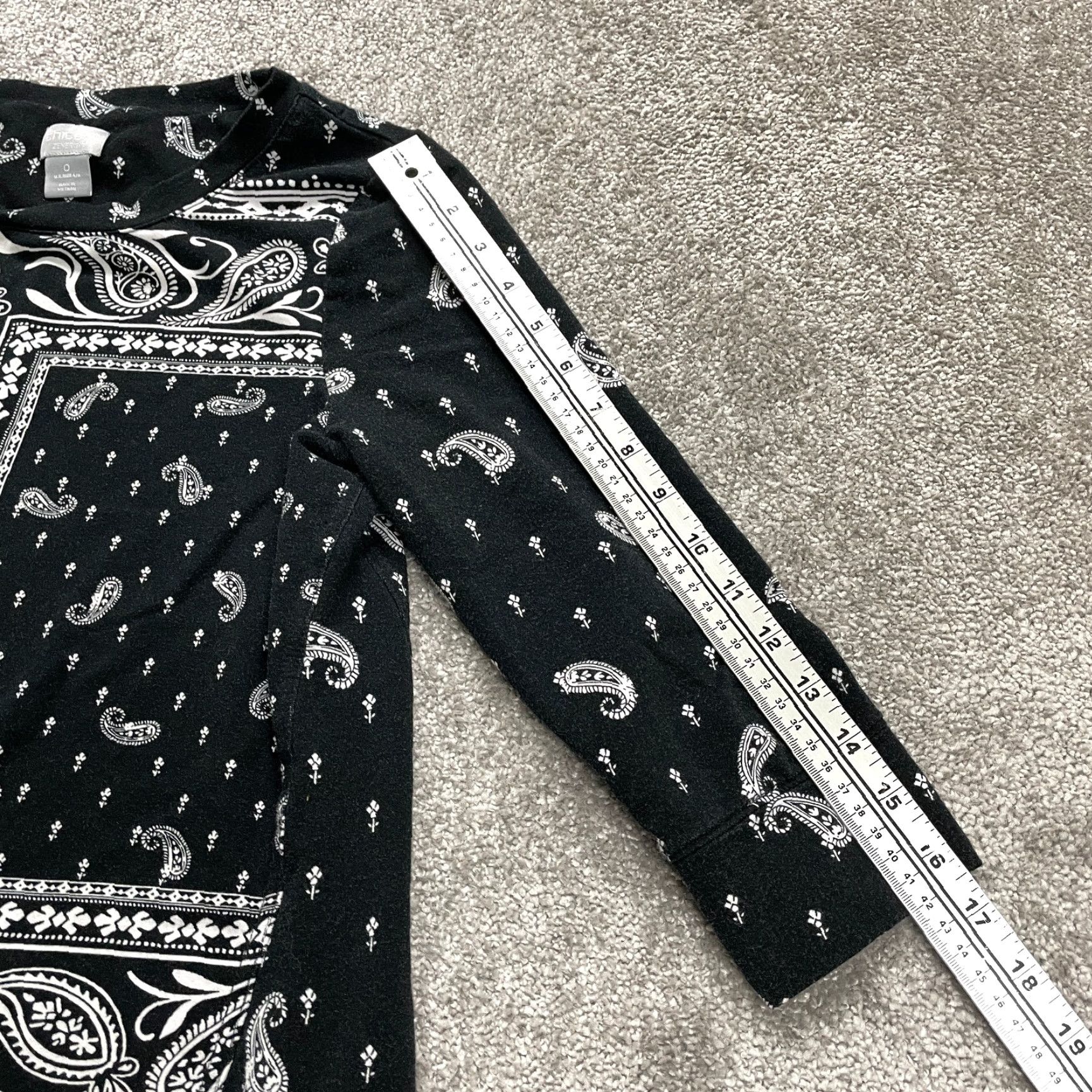 Vintage VINTAGE Chico's Zenergy Women's T-Shirt Sleeveless Basic Casual Fall Spring Summer Black Paisley Size S Size S / US 4 / IT 40 - 4 Thumbnail