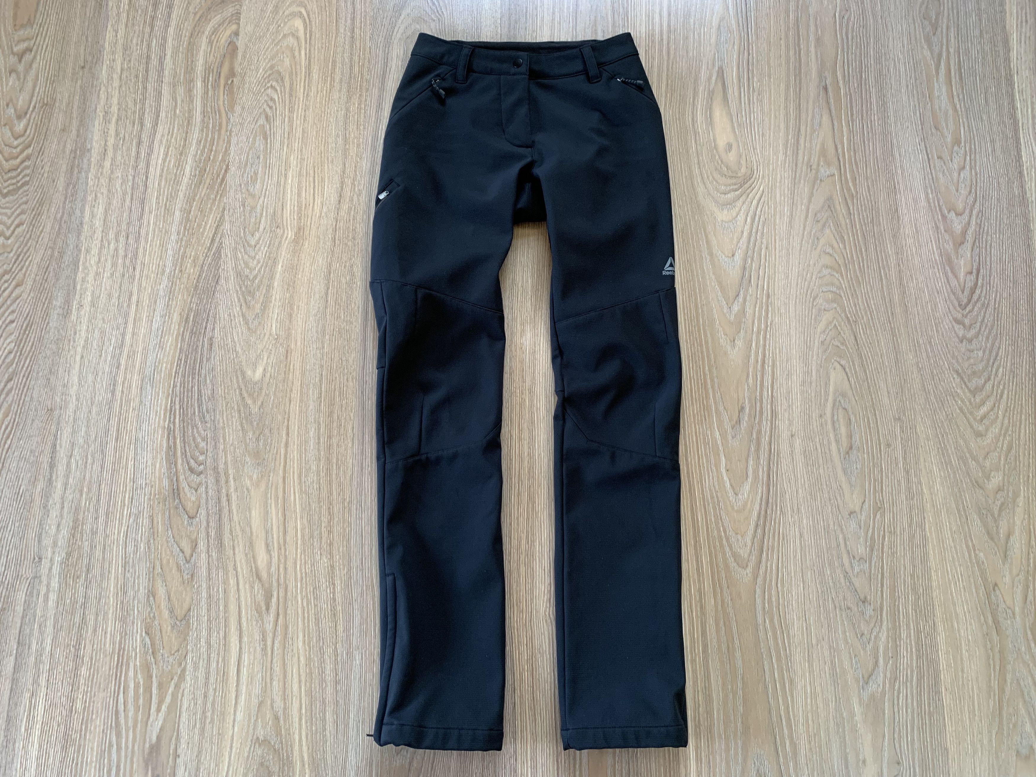 Reebok × Vintage Reebok Womens Black Softshell Trackking Pants Size 26" / US 2 / IT 38 - 2 Thumbnail