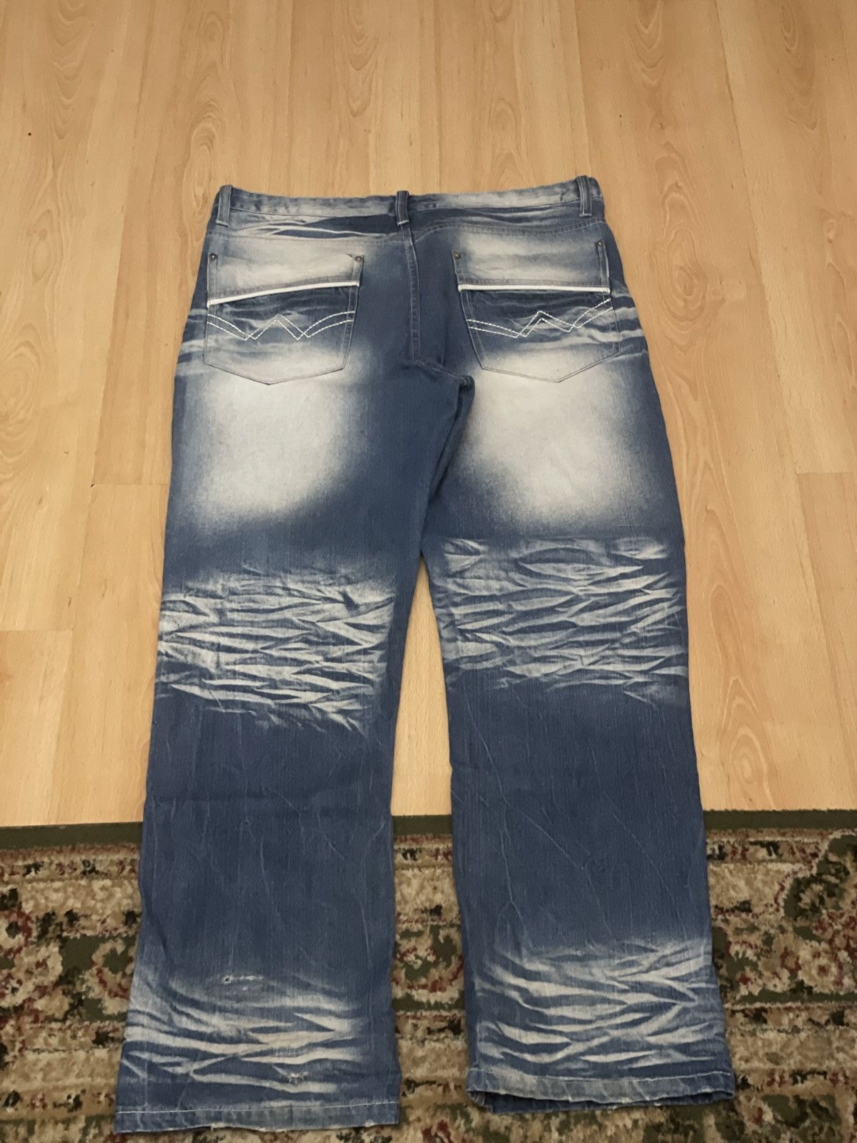 Vintage denim with bleach marks Size US 44 / EU 60 - 1 Preview