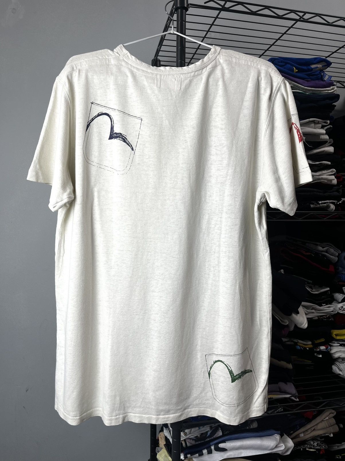 Evisu Rare Vintage Evisu Monogram Logo Japanese T Shirt Size US L / EU 52-54 / 3 - 2 Thumbnail