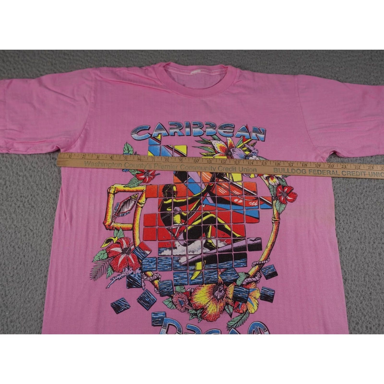 Vintage VINTAGE Surf Shirt Mens Medium Pink Caribbean Dream 90s Tropical Beach Graphic Tee Crew Neck Short Sleeve Modern T-Shirt Mens Size US M / EU 48-50 / 2 - 3 Thumbnail