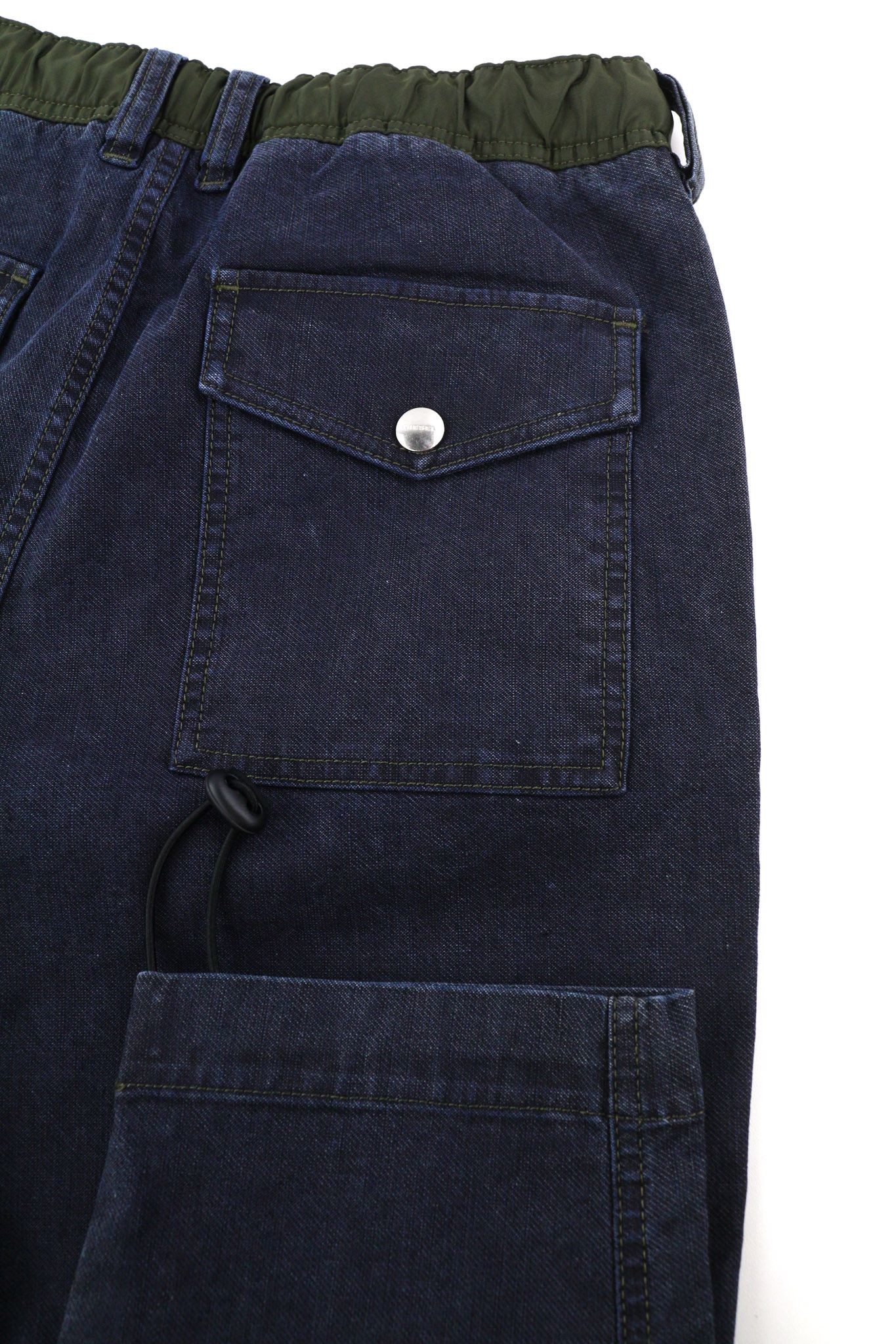 Diesel D-EVERI-NE JOGG 009BI W30 Elastic Waist Jeans 40213 Size US 30 / EU 46 - 6 Thumbnail