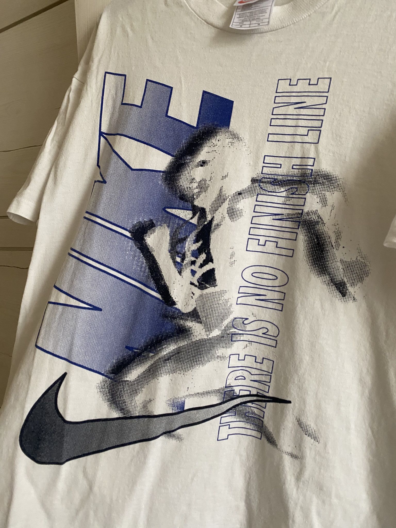 Nike Vintage 1990s Nike - There Is No Finish Line T-Shirt Size US M / EU 48-50 / 2 - 6 Thumbnail