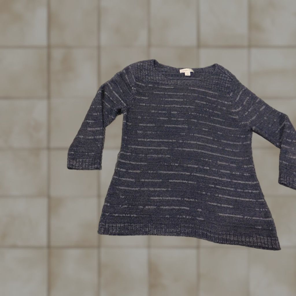Coldwater Creek Coldwater Creek Sweater Shirt Womens Small Blue Pullover Knit Nylon Crew Neck Long Sleeve Stretch Chunky-Knit XIX? Size S / US 4 / IT 40 - 1 Thumbnail