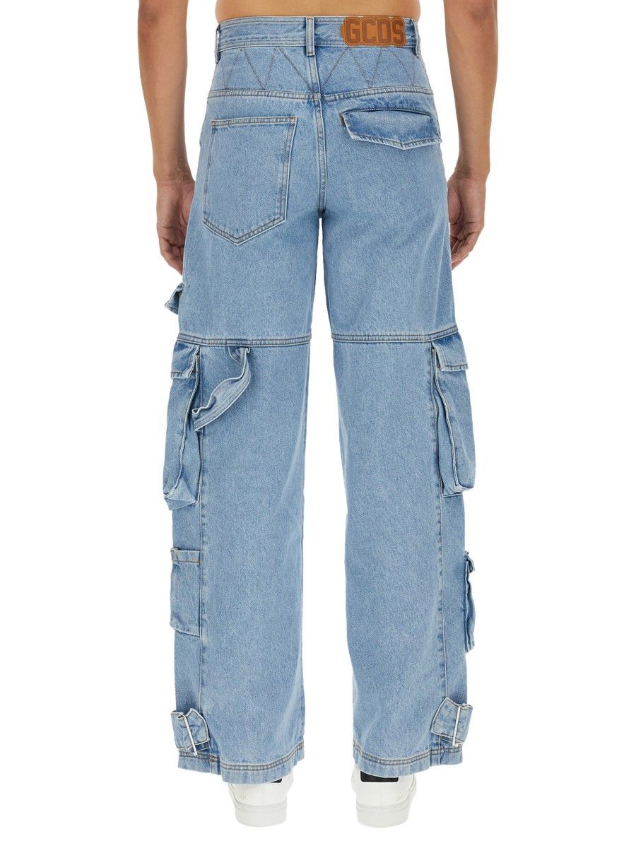 GCDS Ultracargo Denim Multipocket Pants Jeans Wide Leg Size 33 Size US 33 - 1 Thumbnail