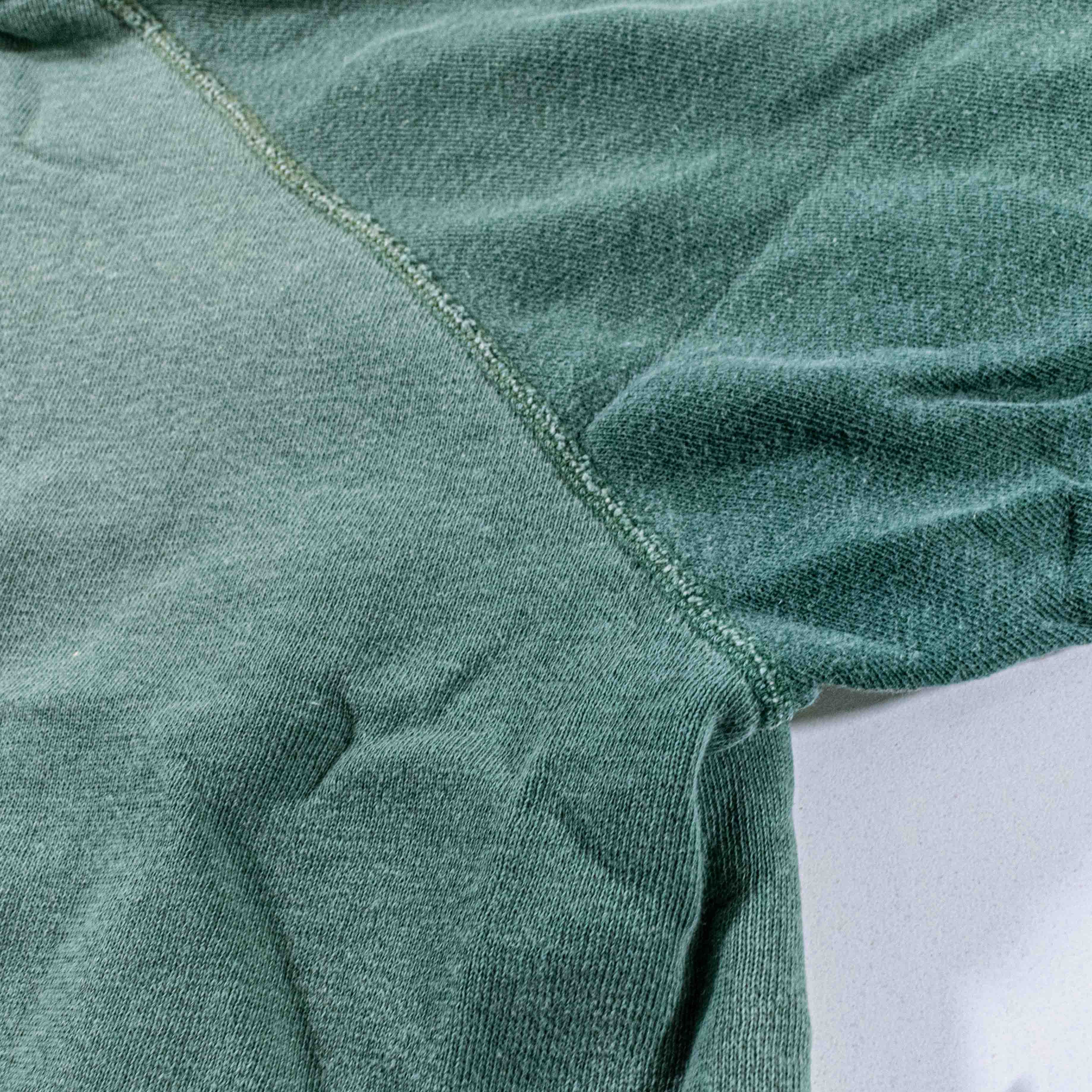 Vintage VTG 70s 80s Raglan Sweatshirt Blank Tonal Green Sun Faded Size US S / EU 44-46 / 1 - 8 Thumbnail