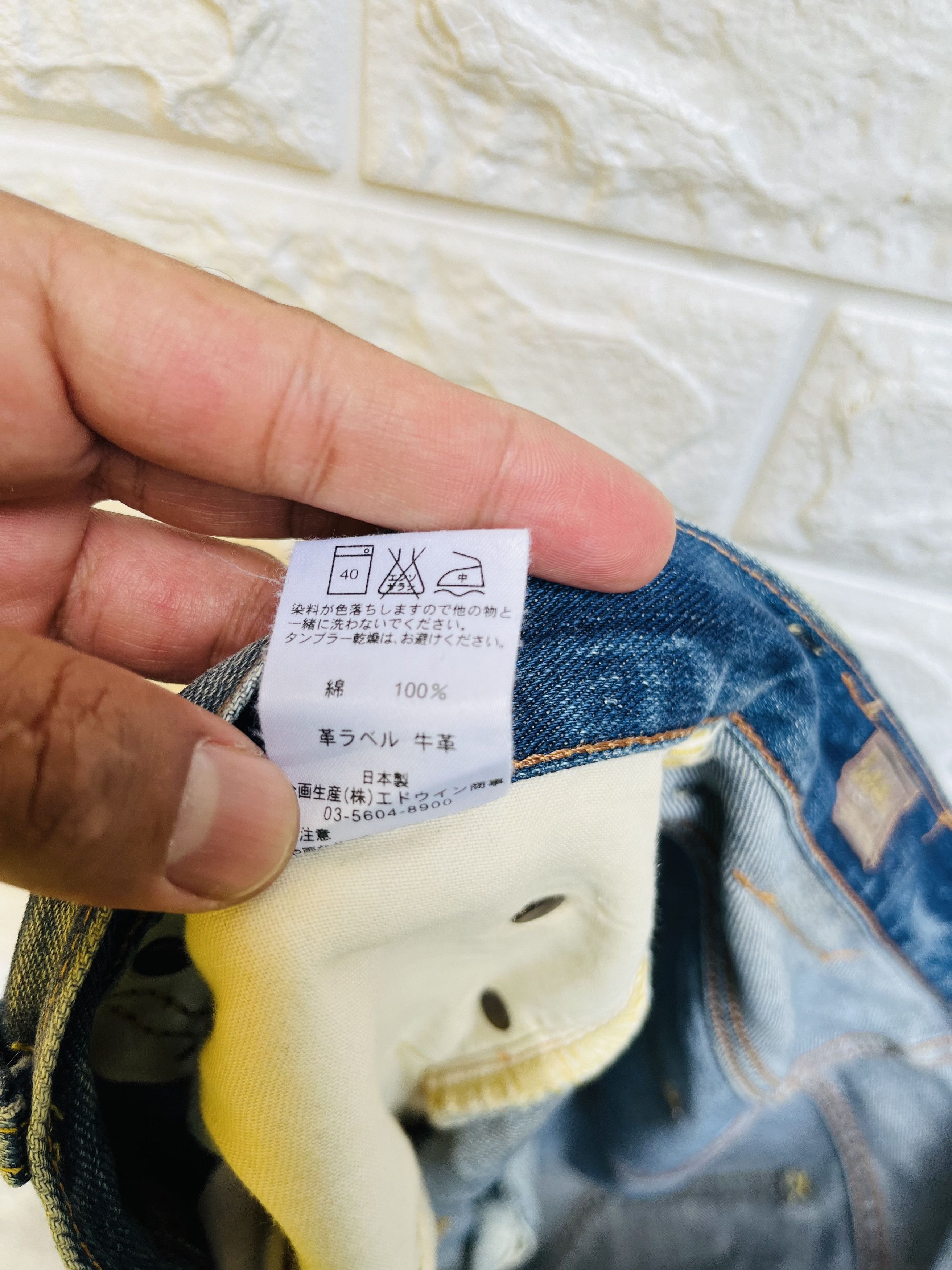 Japanese Brand × Lee × Vintage Vintage LEE 80s Distressed Japan Reproduction Fashion Style Size US 33 - 15 Thumbnail