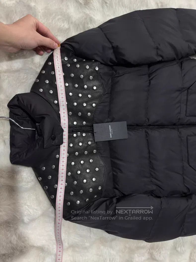 Saint Laurent Paris Saint Laurent Paris Studded Leather Padded Jacket Size US M / EU 48-50 / 2 - 6 Thumbnail