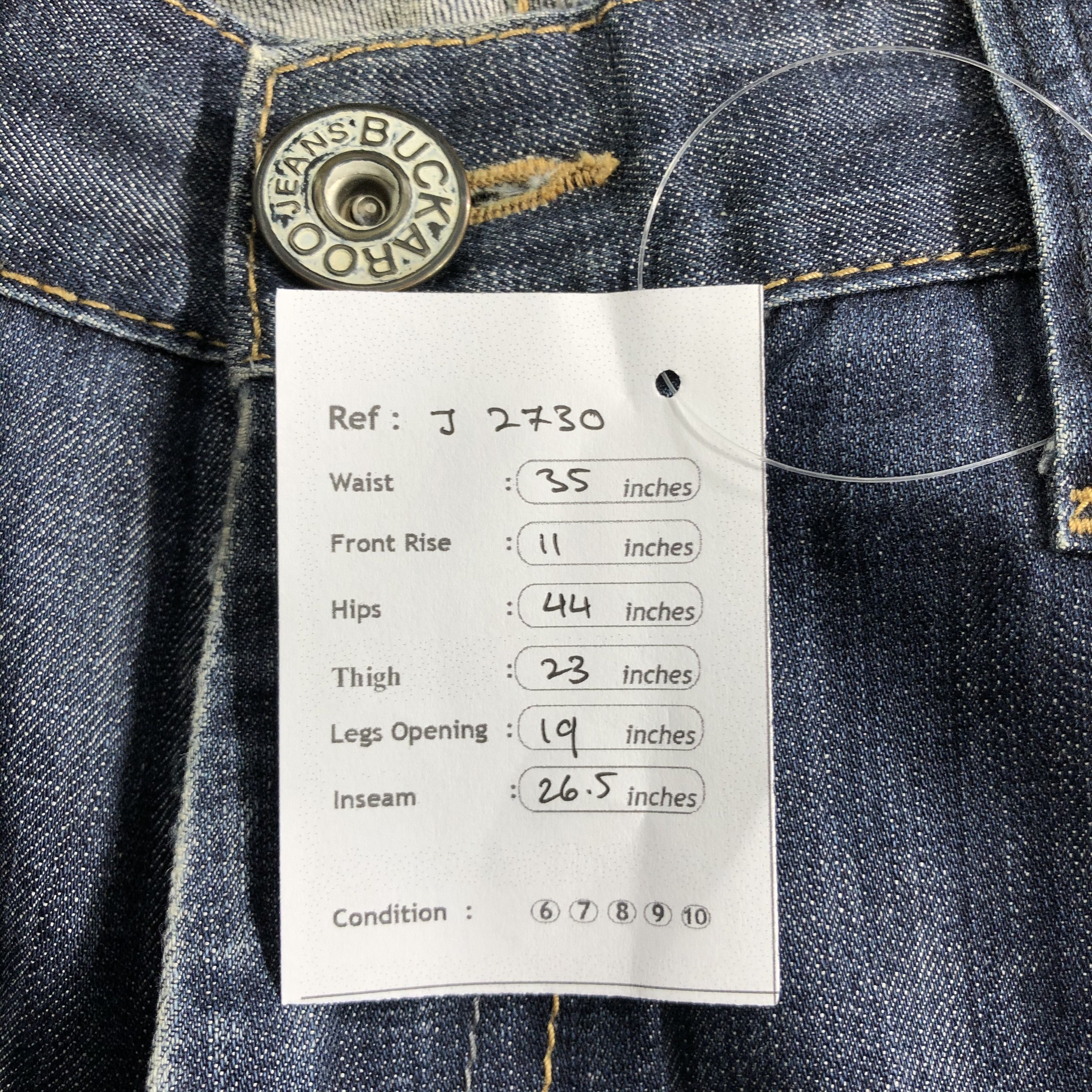Japanese Brand Vintage Buckaroo Jeans Blue Wash Denim -J2730 Size US 35 - 12 Thumbnail