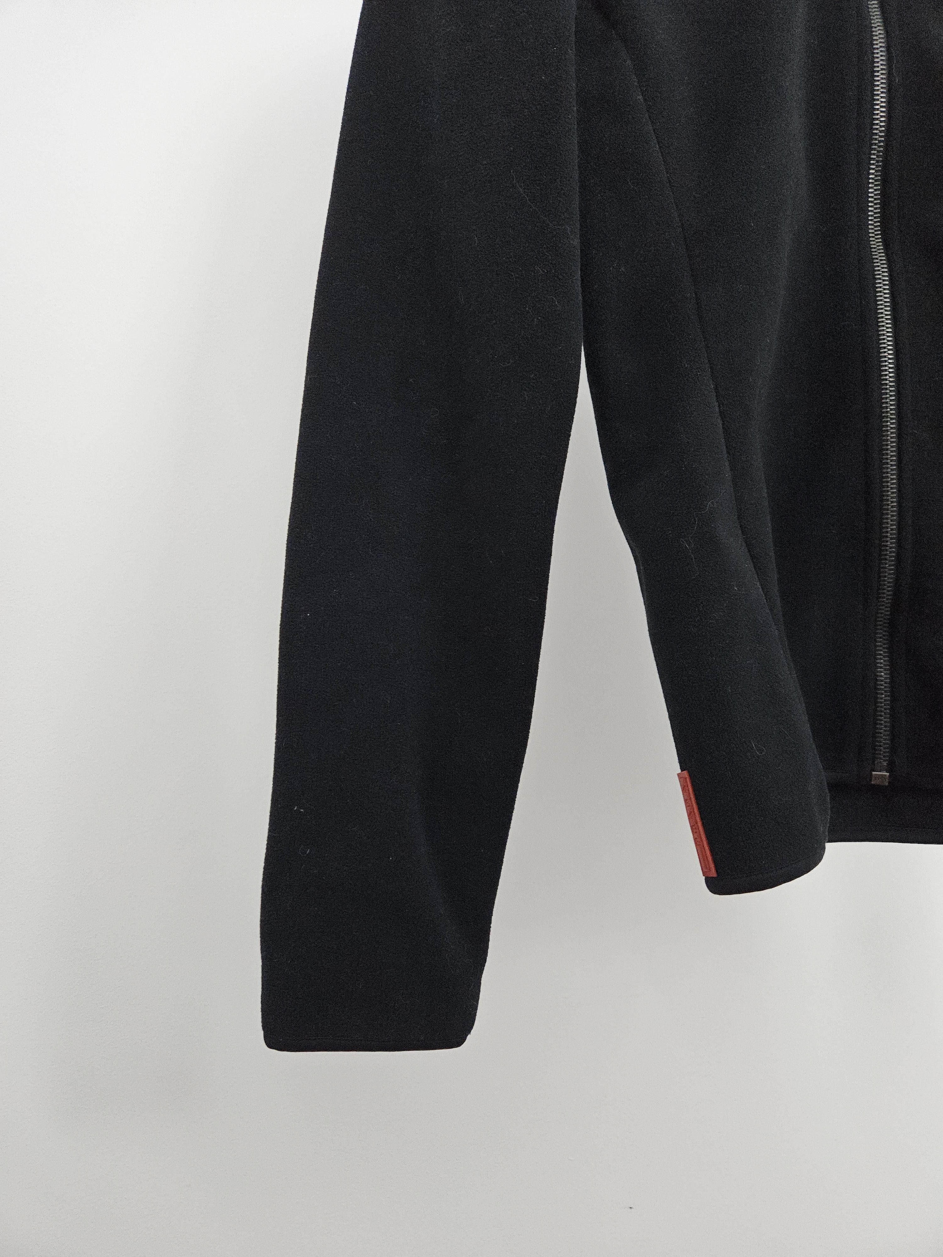 Prada Prada sport red tab ninja fleece hoodie asymmetric zip Size M / US 6-8 / IT 42-44 - 6 Thumbnail
