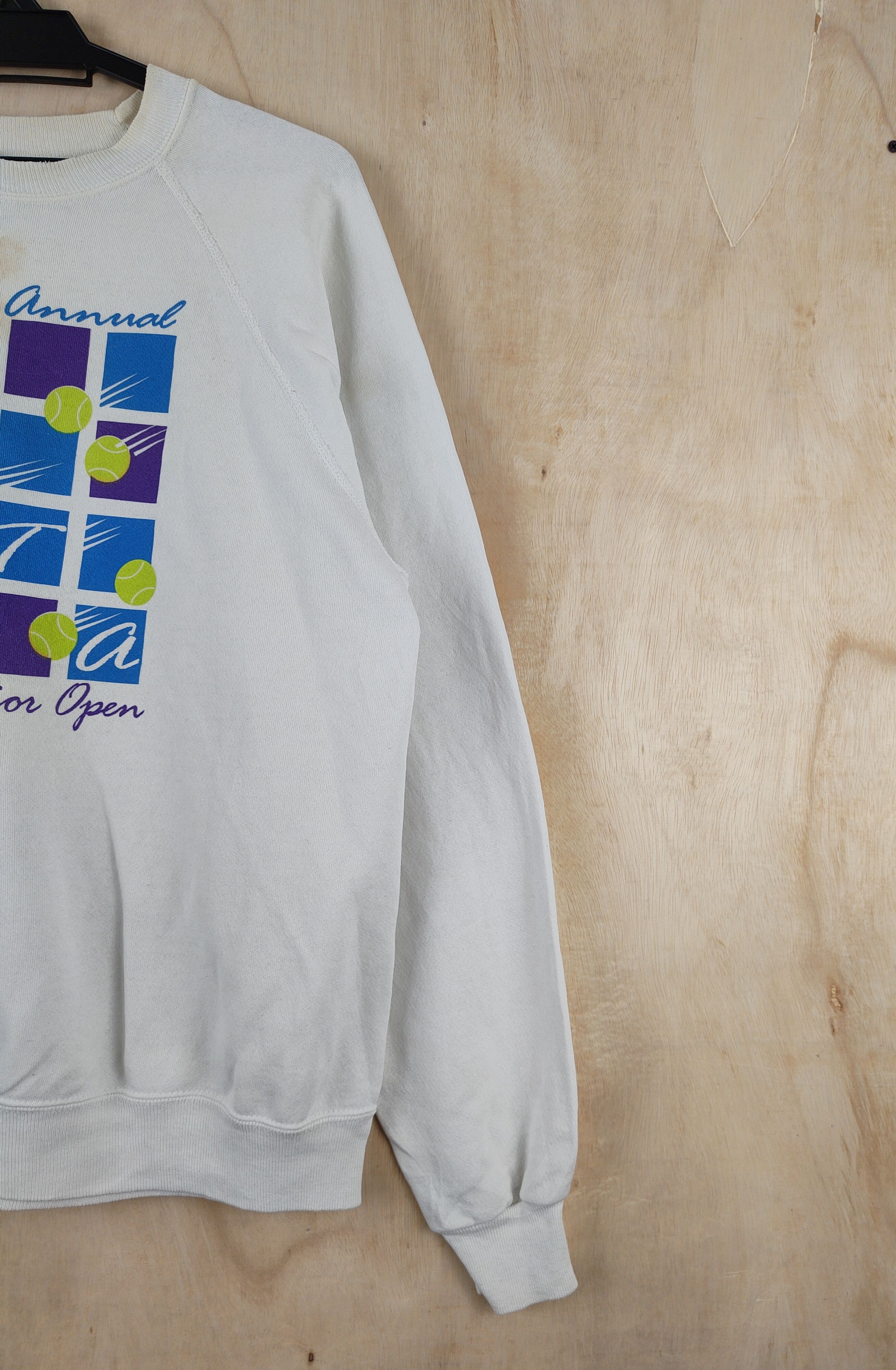 Vintage Hanes vintage White Sweatshirts #S2464 Size US XL / EU 56 / 4 - 4 Thumbnail