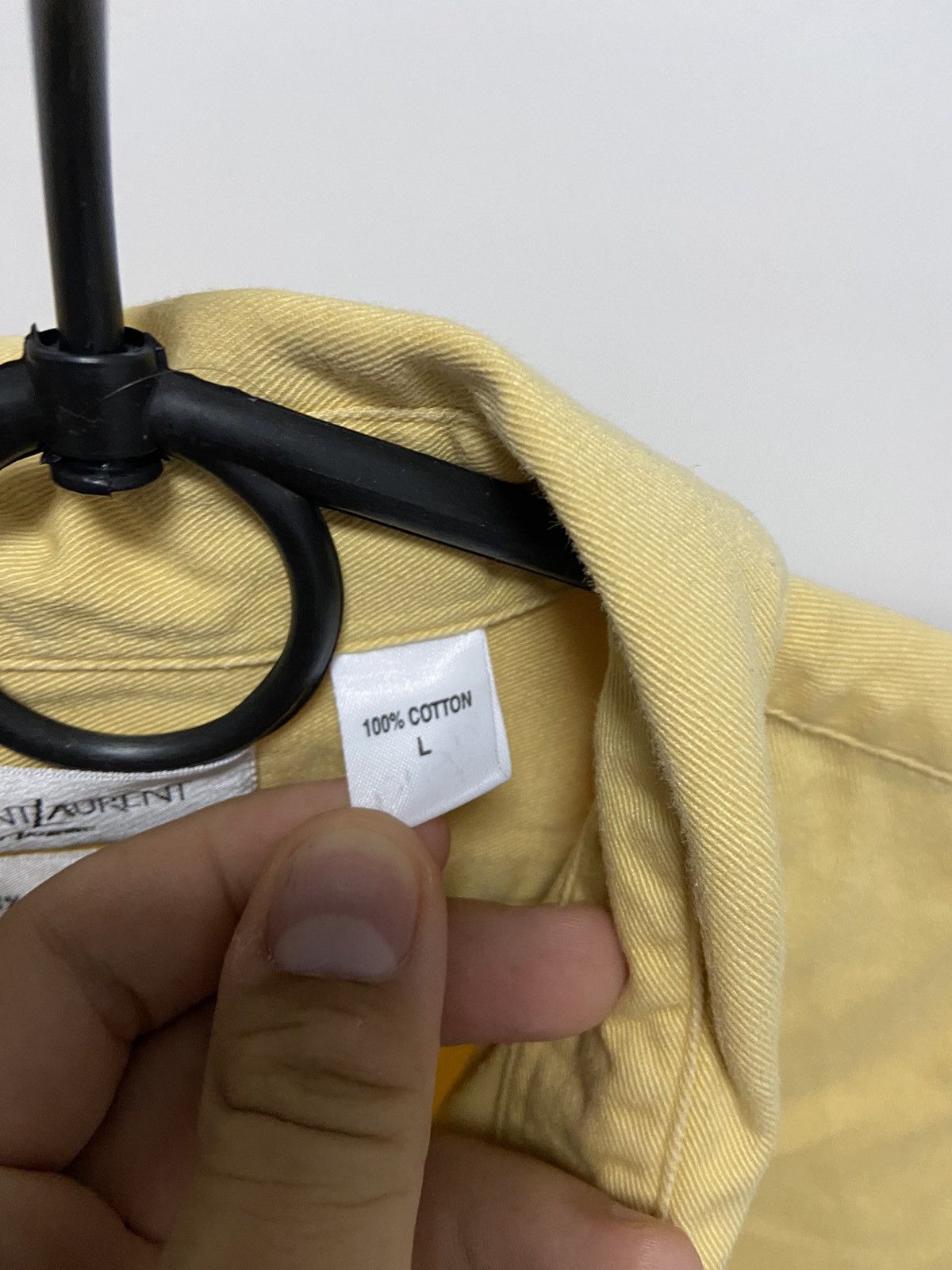 Vintage × Yves Saint Laurent Yves Saint Laurent Vintage Button Ups Luxury Small Logo YSL Size US L / EU 52-54 / 3 - 6 Thumbnail