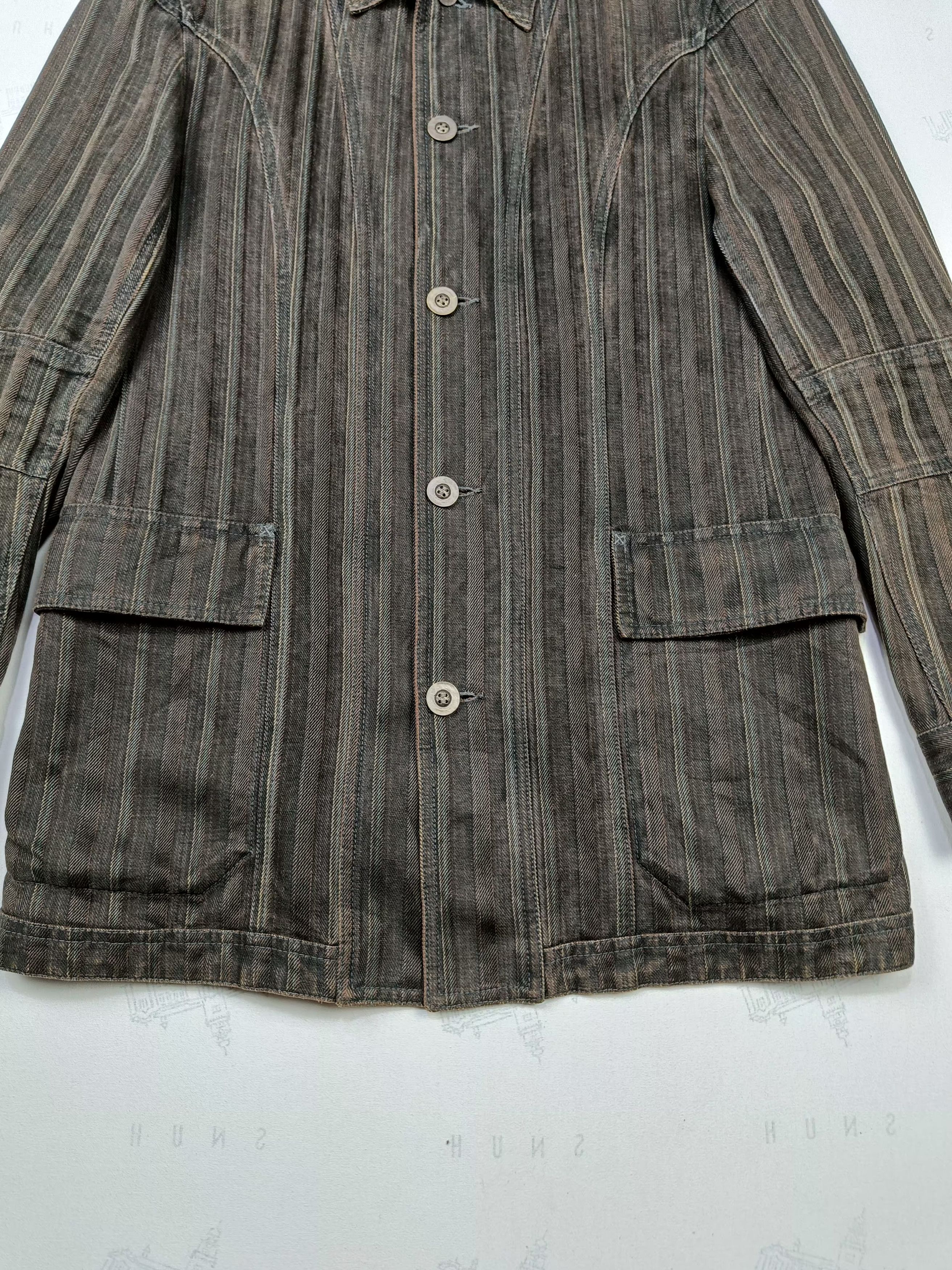 HIDEAWAYS NICOLE HIDEAWAYS DENIM HERRINGBONE JACKET Size US S / EU 44-46 / 1 - 4 Thumbnail