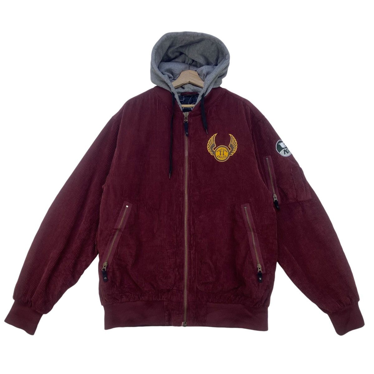 Japanese Brand Analog Corduroy Bomber Style Jacket