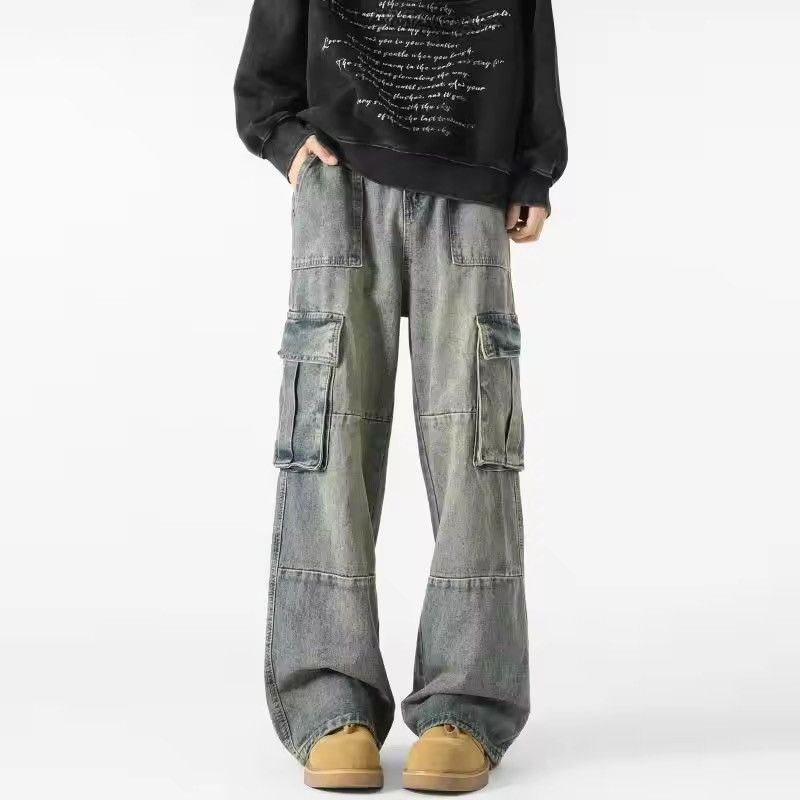 Vintage Aoyama x zai washed fade cargo jeans Size US 31 - 5 Thumbnail