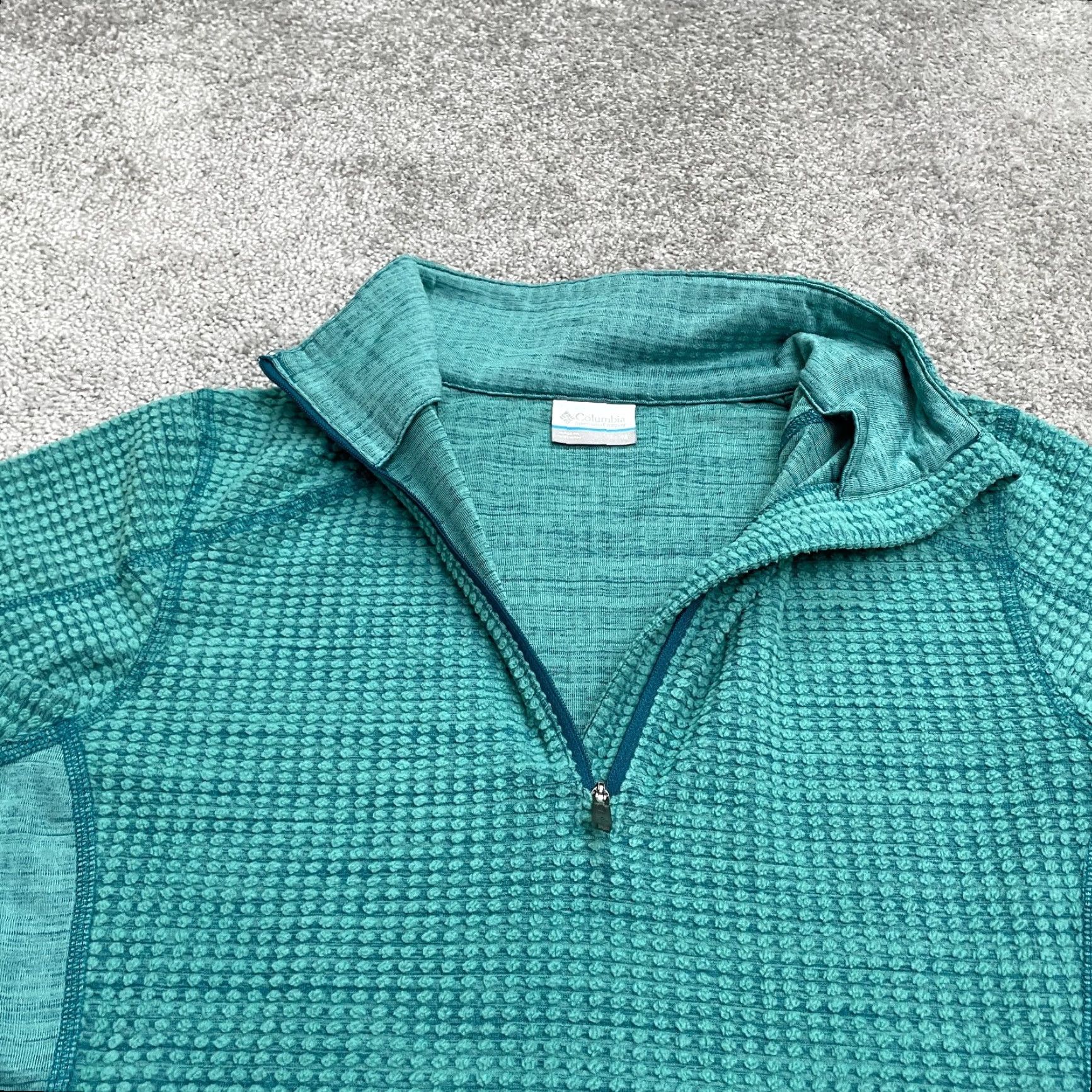 Vintage Columbia Crestone Ridge Jacket Womens M Green 1/4 Zip Outdoor Hiking Activewear Casual Size M / US 6-8 / IT 42-44 - 3 Thumbnail
