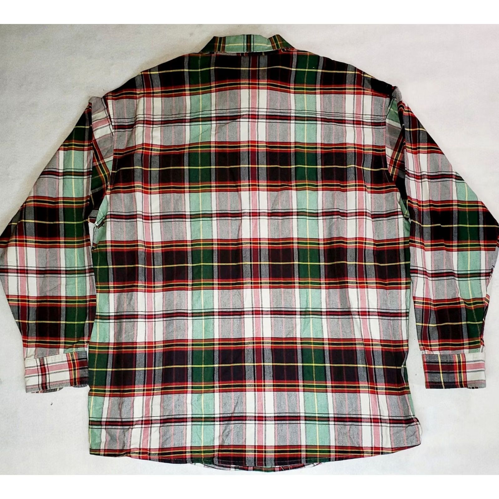 Vintage Twenty-X 20X Long Sleeve Red & Green Plaid Western Rodeo Shirt Mens XL size Regular Collar Button-Up Pockets Embroidered Logo 100% cotton Size US XL / EU 56 / 4 - 5 Thumbnail