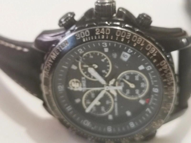 Designer Accurist men's black dial leather strap watch Size ONE SIZE - 7 Thumbnail