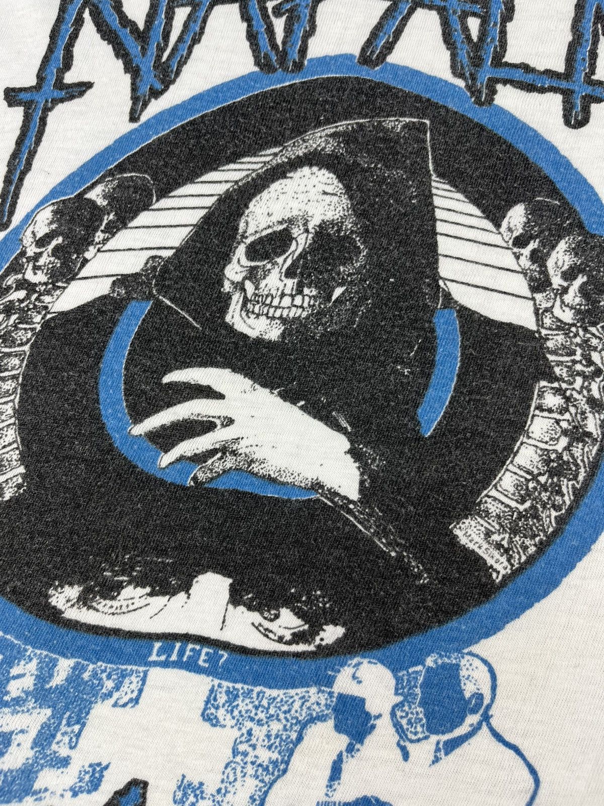 Band Tees × Vintage 1989 Napalm Death Life? Vintage Tank Top T-shirt Size US XL / EU 56 / 4 - 3 Thumbnail