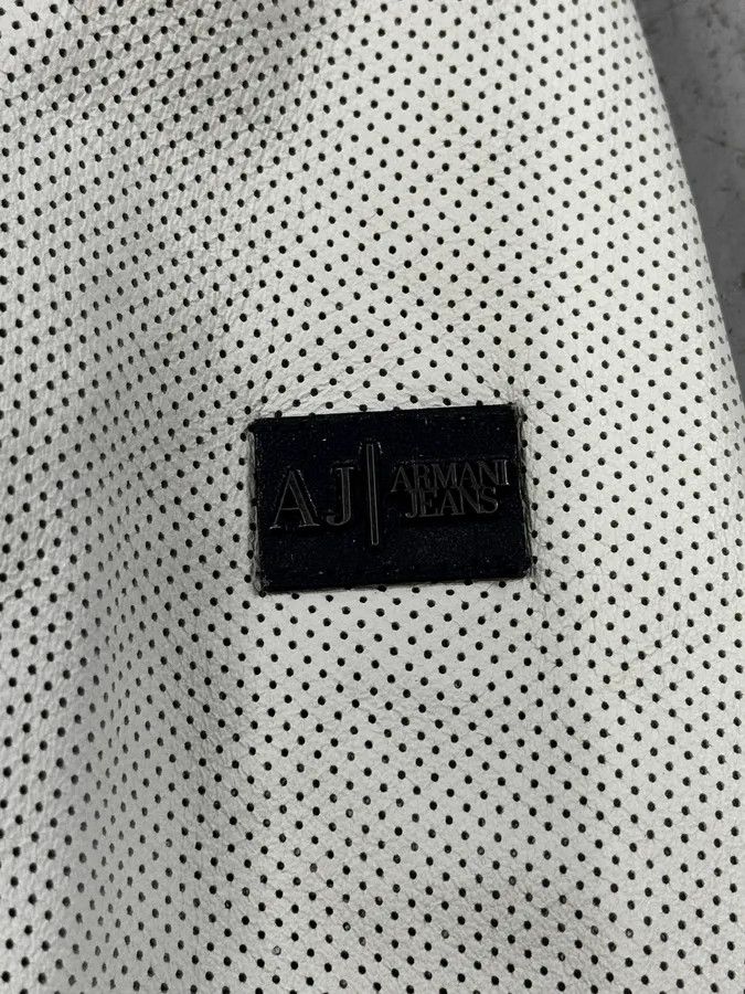 Armani 2010s Armani White & Blue Lined Ricing Jacket Size US S / EU 44-46 / 1 - 9 Thumbnail