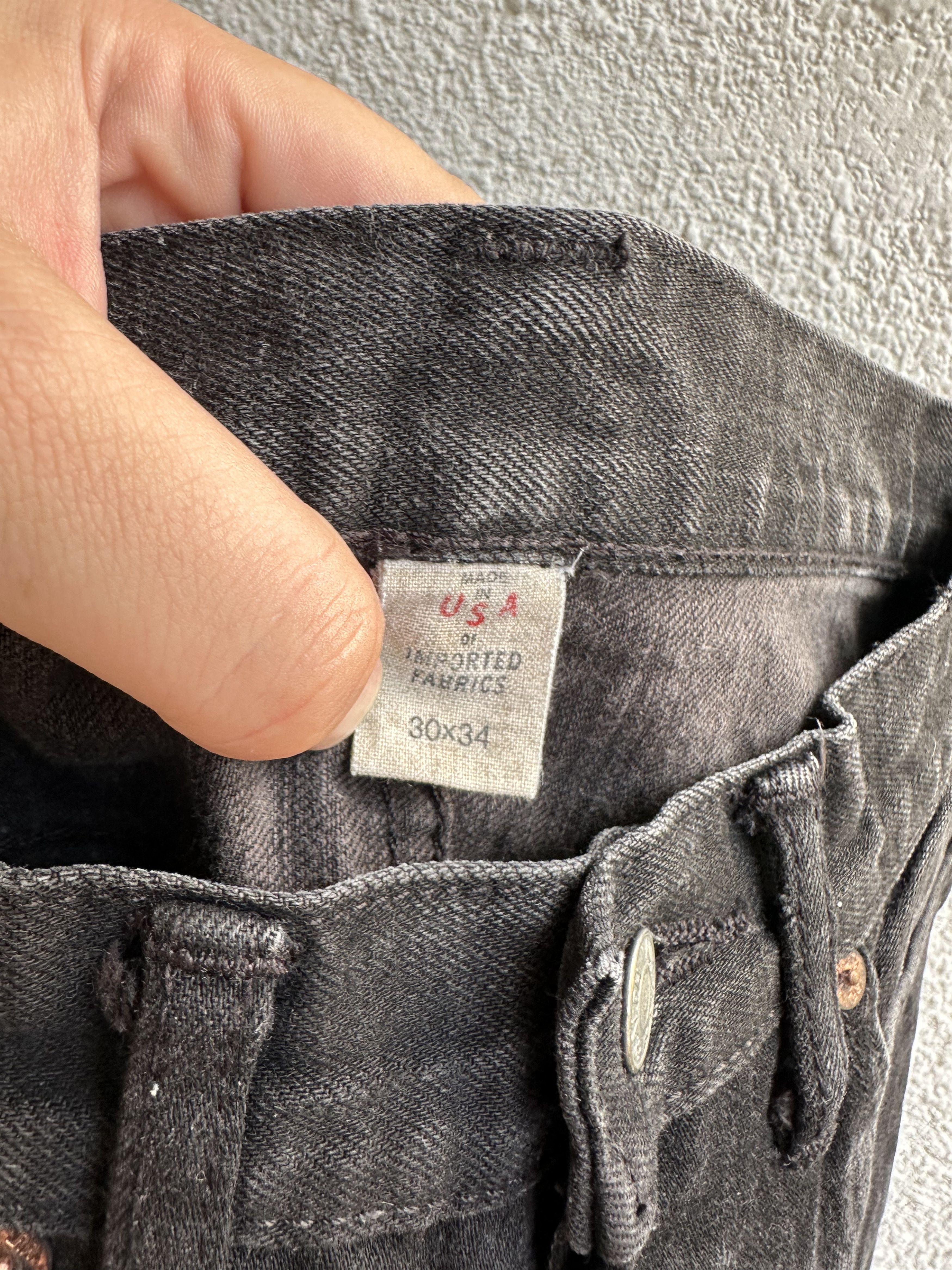 RRL Ralph Lauren black slim fit selvedge jeans Size US 30 / EU 46 - 5 Thumbnail