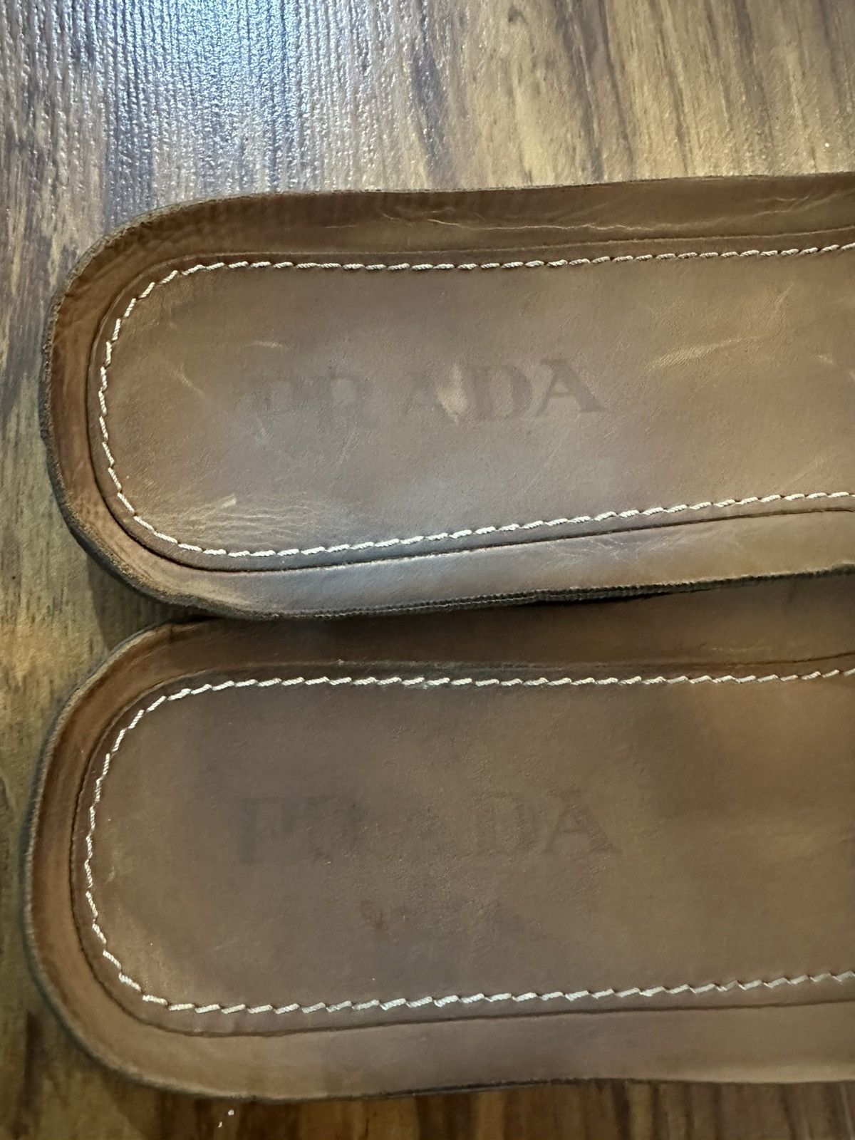 Prada Vintage Prada Pebbled Calfskin Leather Driving Loafers. Size US 9.5 / EU 42-43 - 12 Thumbnail